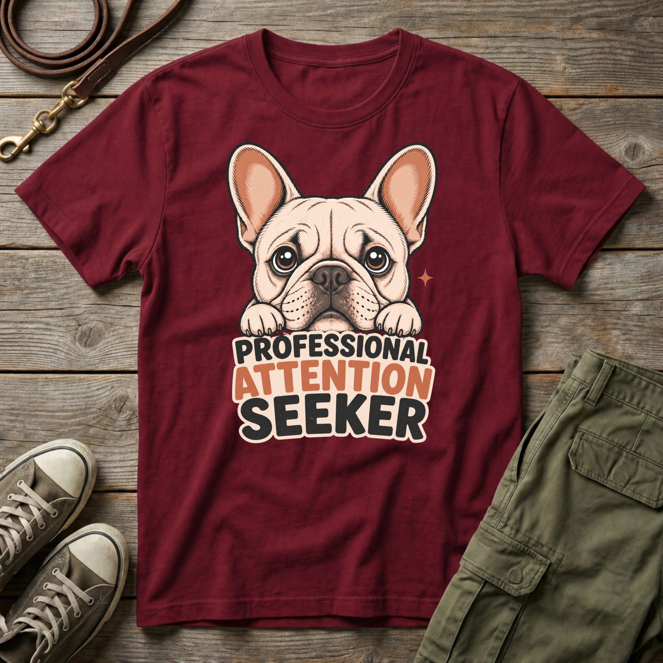 Frenchie Pro Attention Seeker T-Shirt
