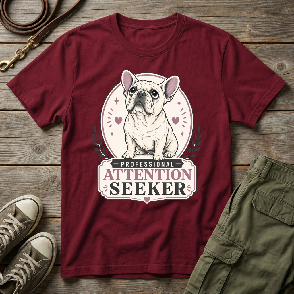 Frenchie Attention Seeker T-Shirt