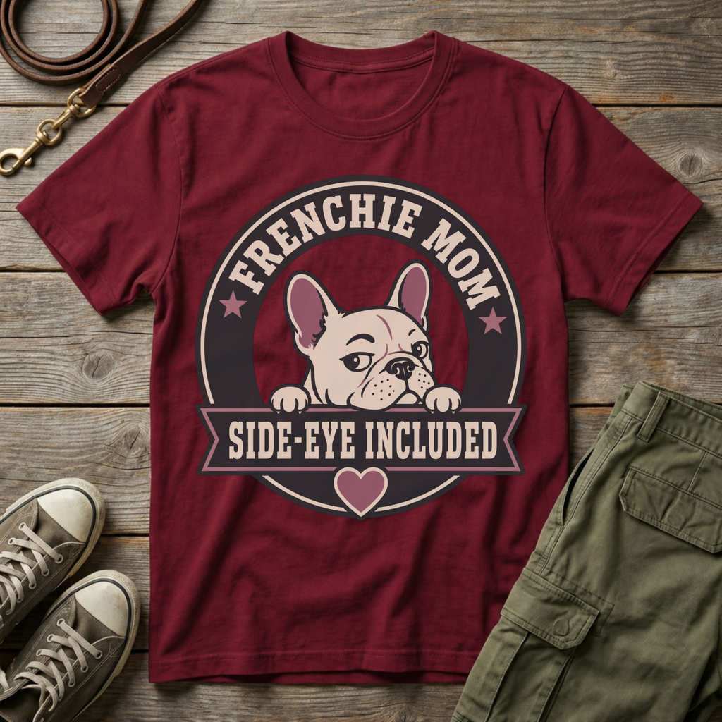 Frenchie Mom Side-eye Included T-Shirt