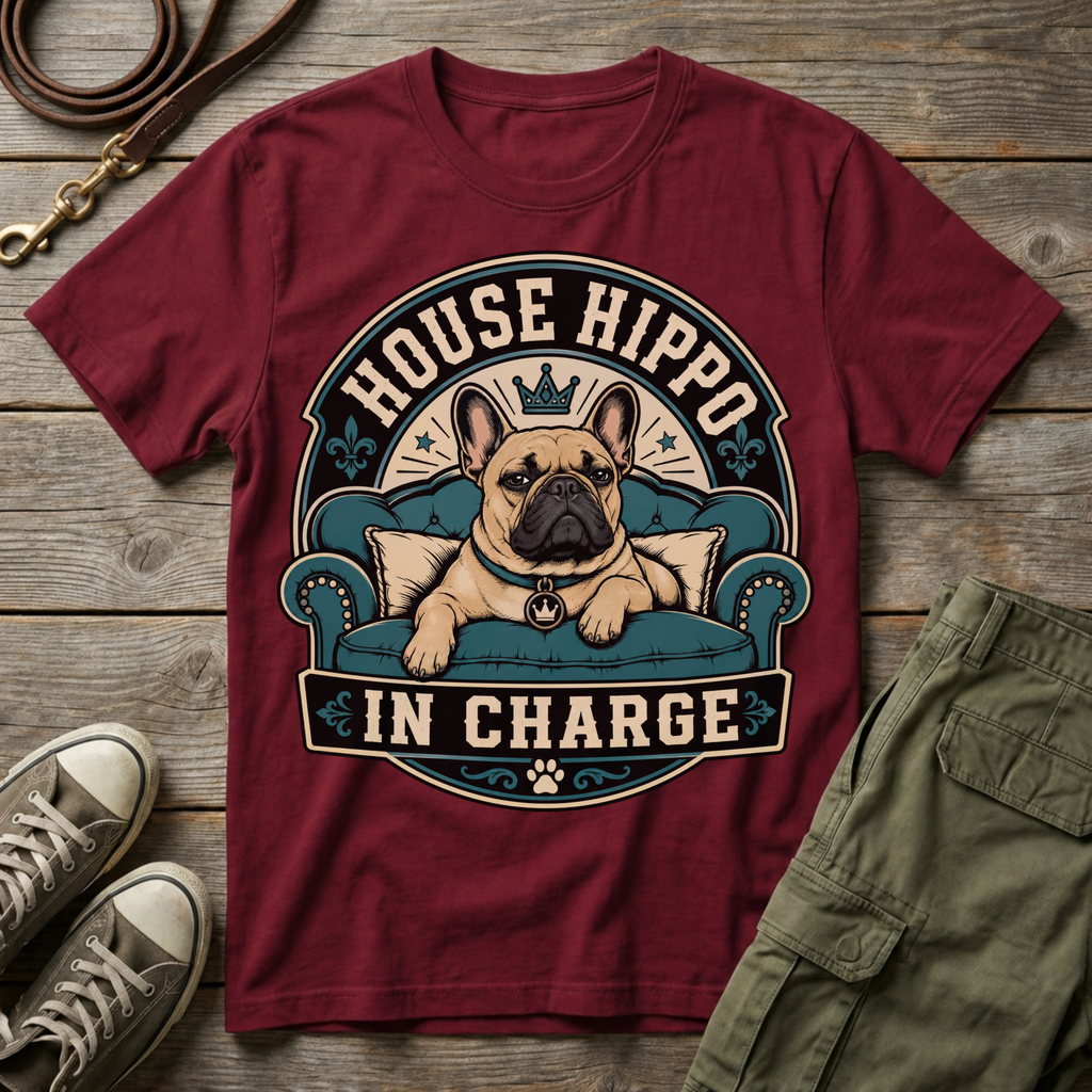 House Hippo In Charge T-Shirt
