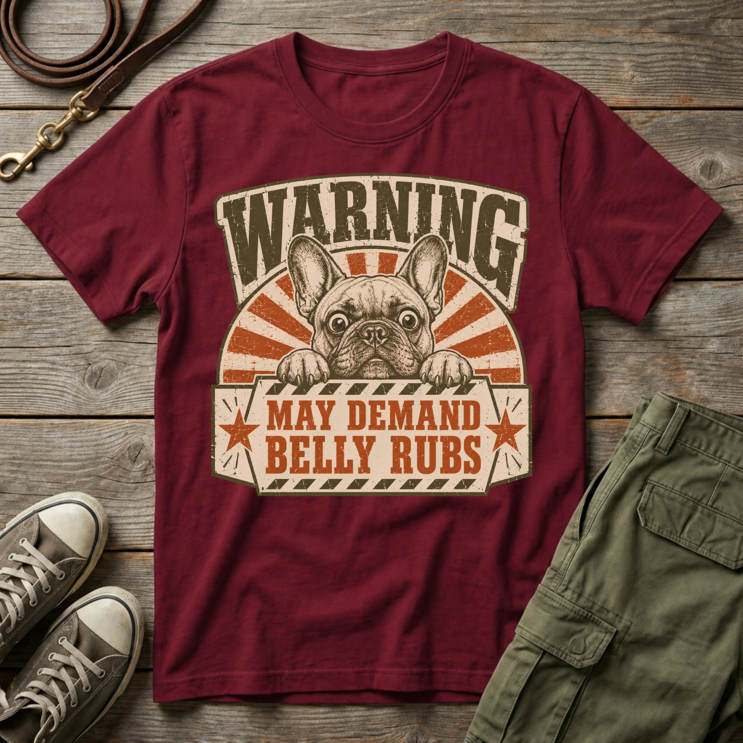 Warning May Demand Belly Rubs T-Shirt