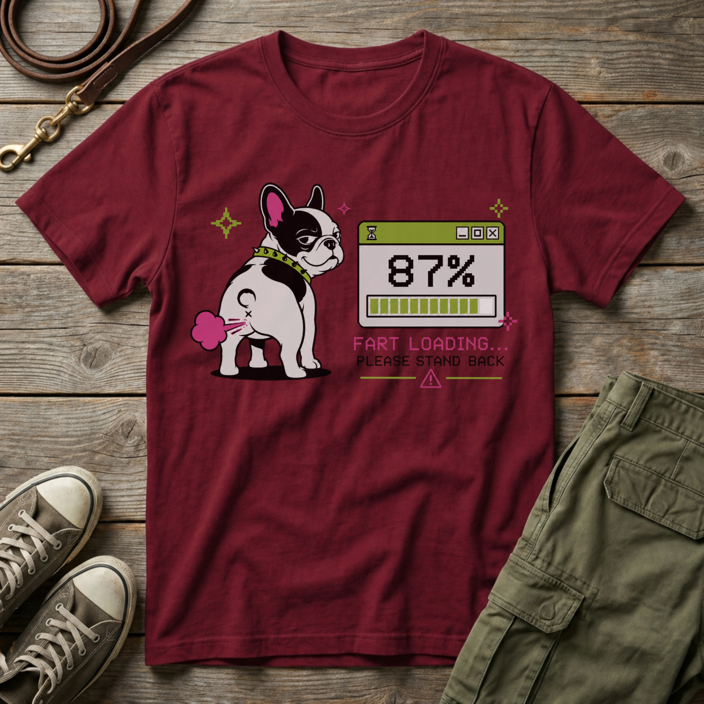 Frenchie Fart Loading T-Shirt