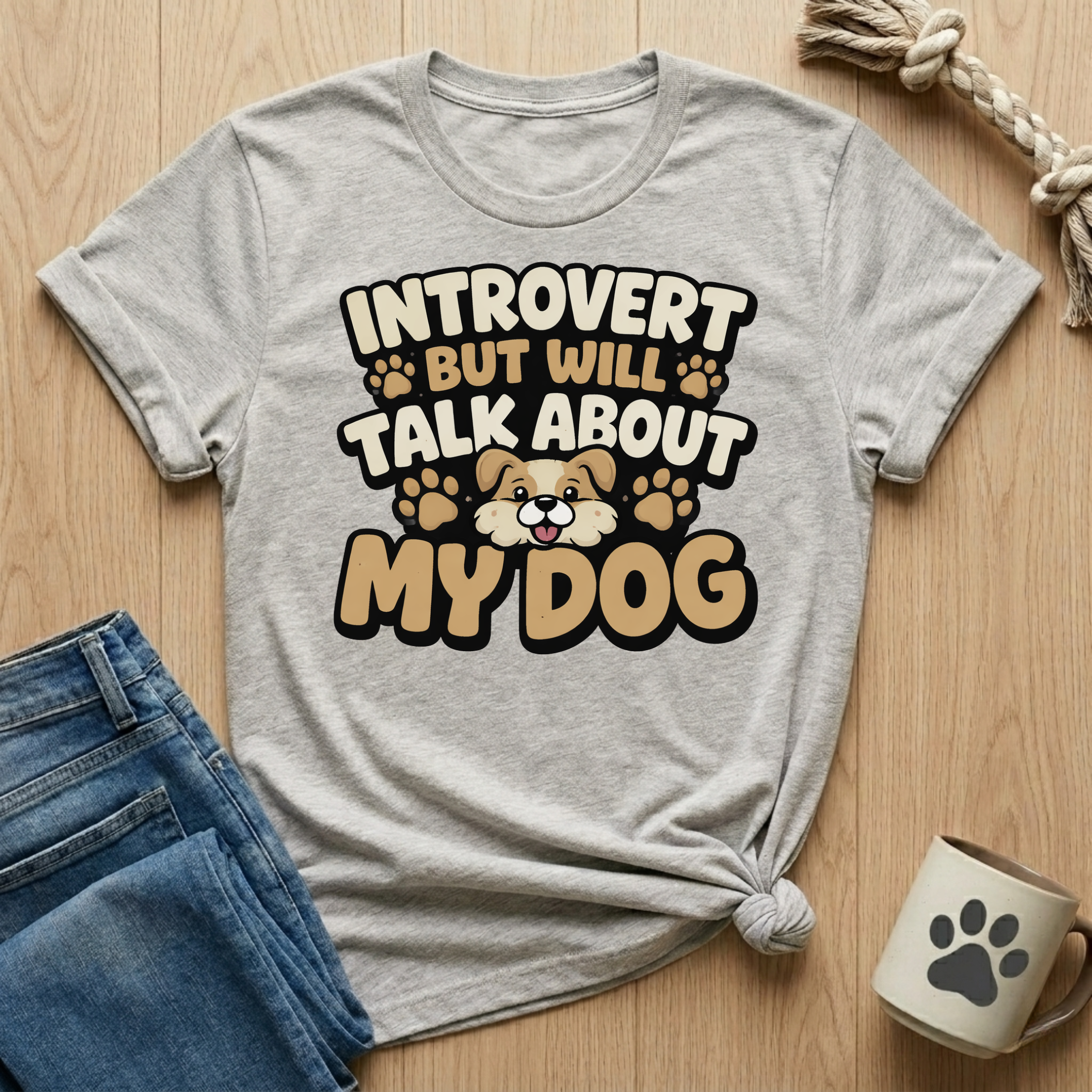 Introvert But Will Talk About My Dog T-Shirt
