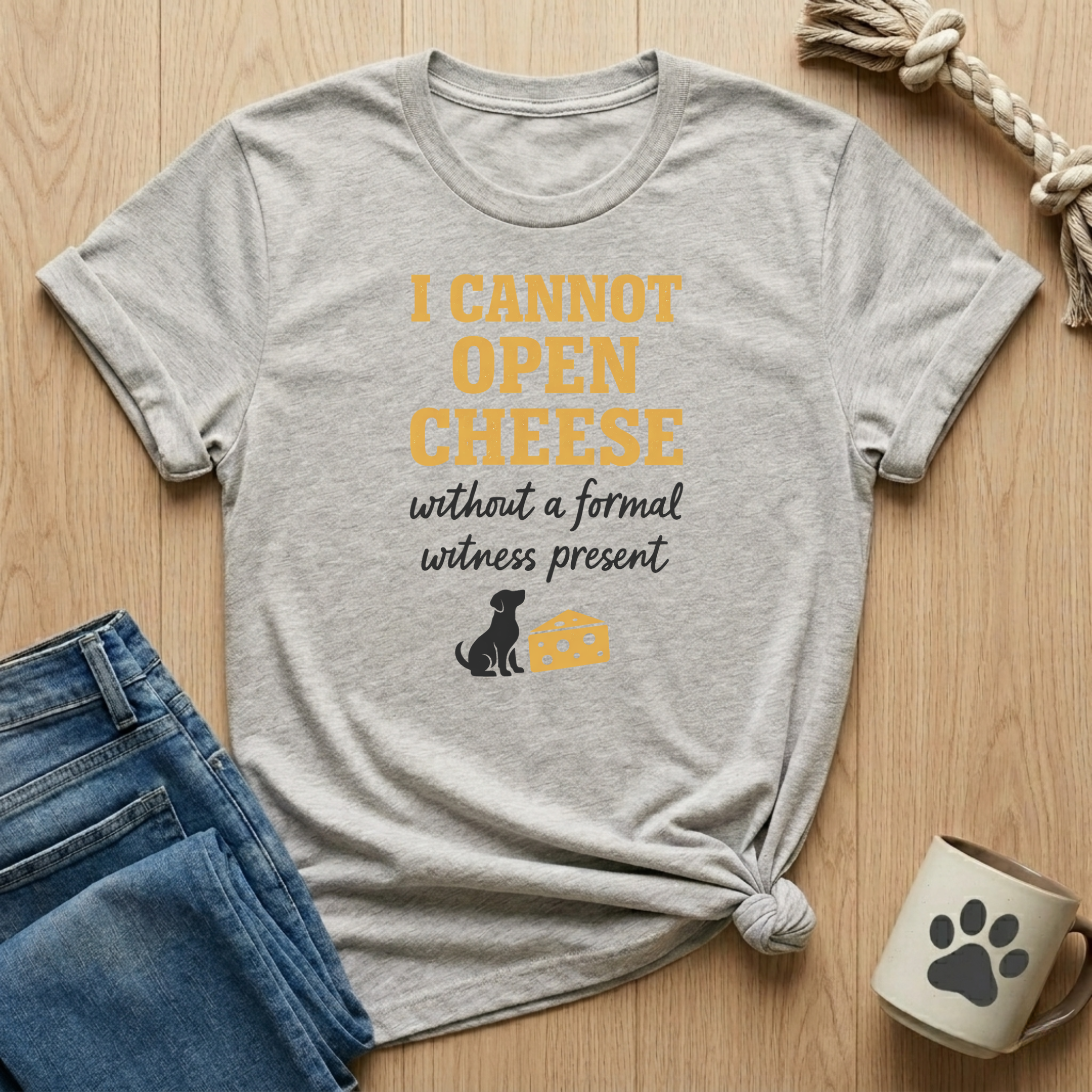 Cannot Open Cheese T-Shirt