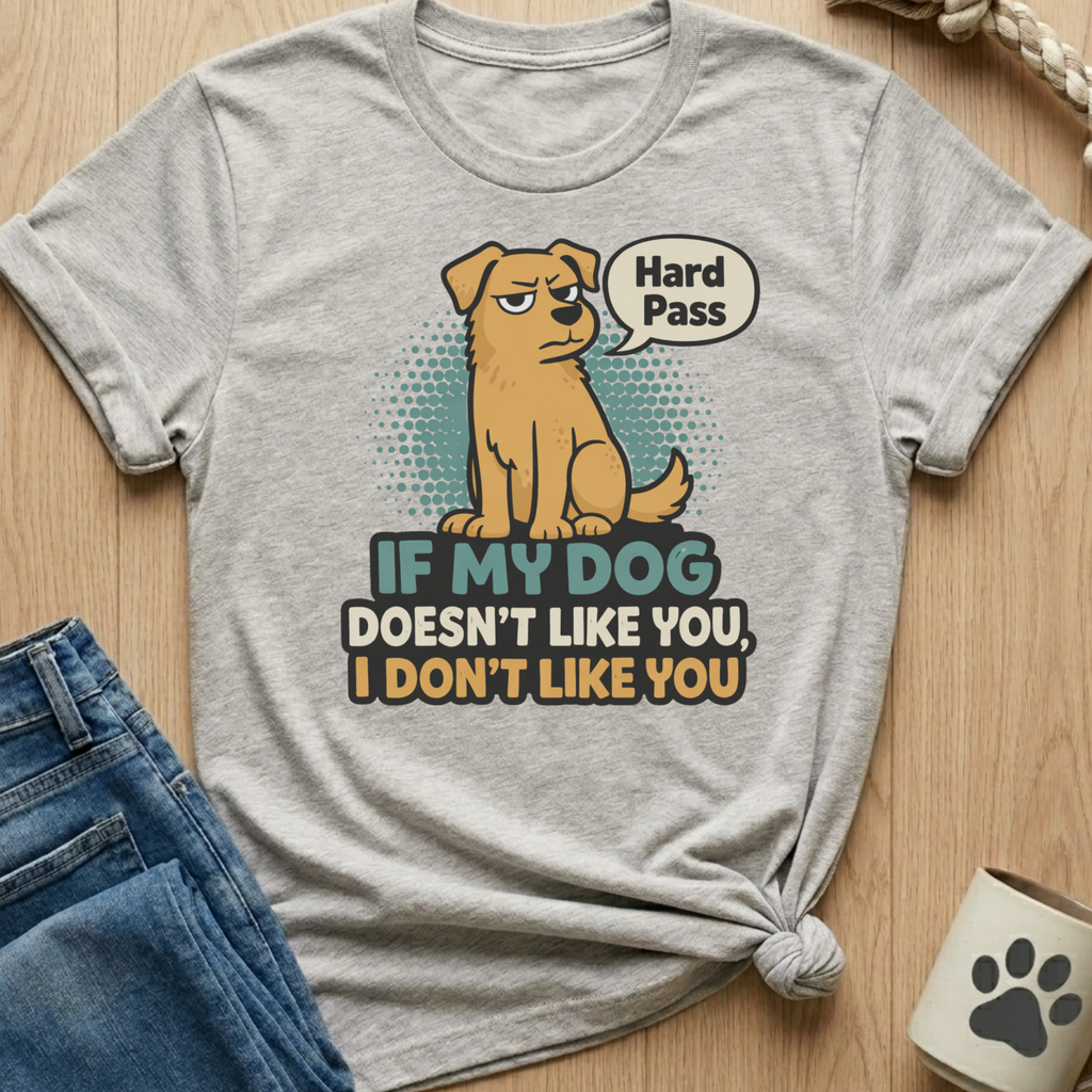 Dog Doesn't Like You - Hard Pass T-Shirt