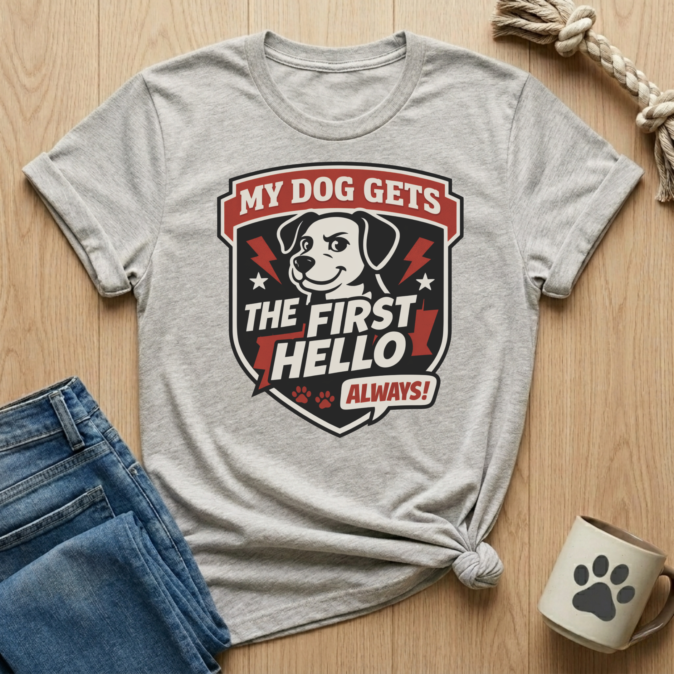 Dog Gets First Hello T-Shirt