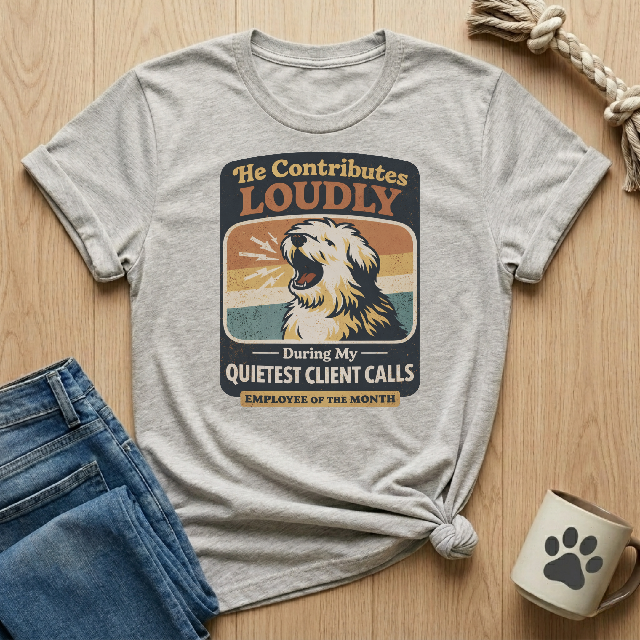 He Contributes Loudly During Client Calls T-Shirt