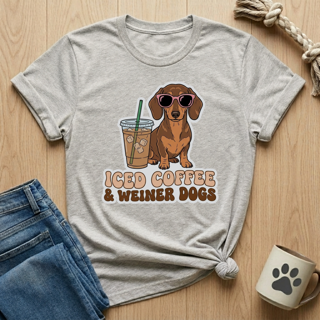 Iced Coffee & Weiner Dogs T-Shirt
