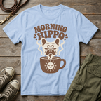 Frenchie Morning Hippo T-Shirt