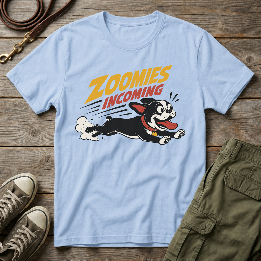 Frenchie Zoomies Incoming T-Shirt