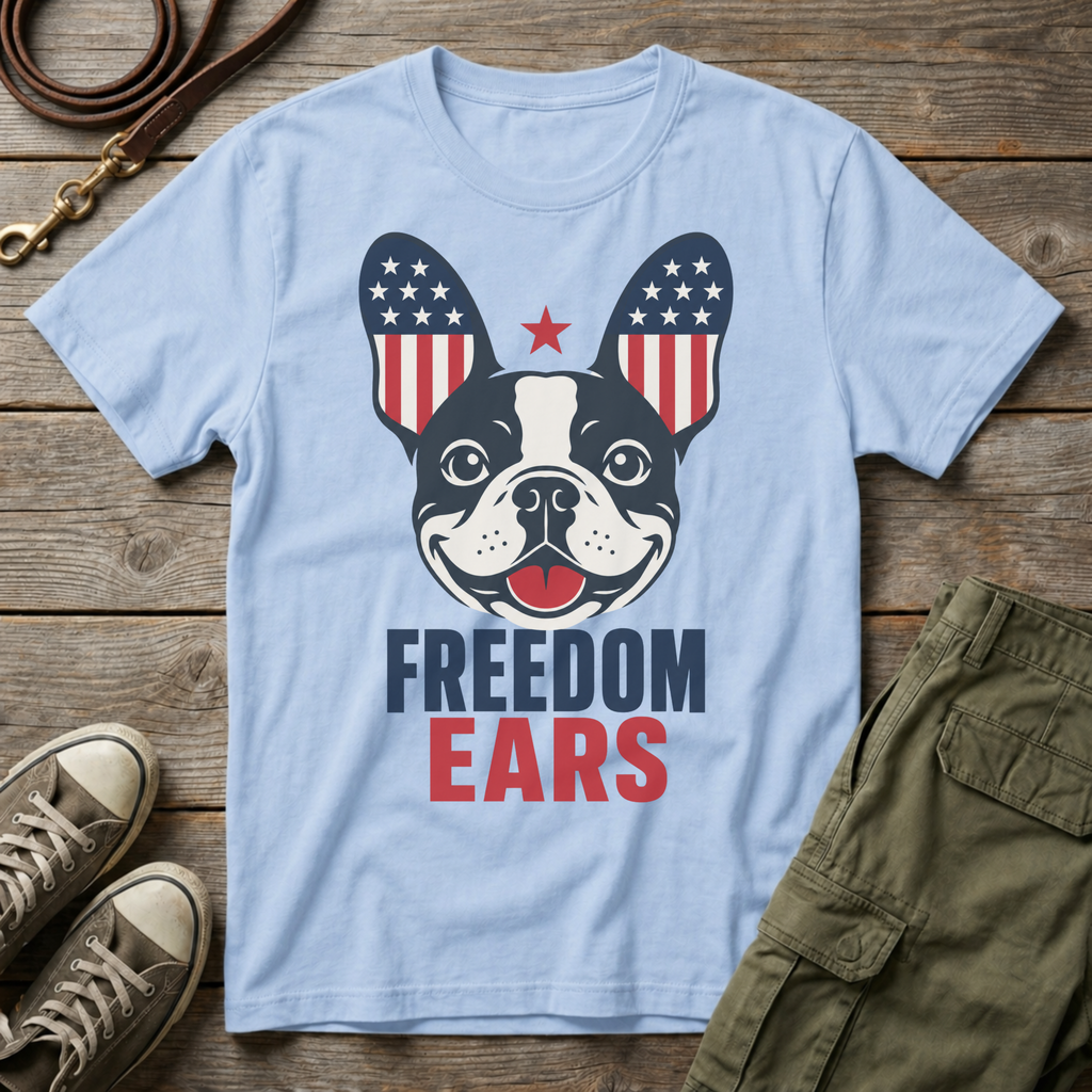 Frenchie Freedom Ears T-Shirt