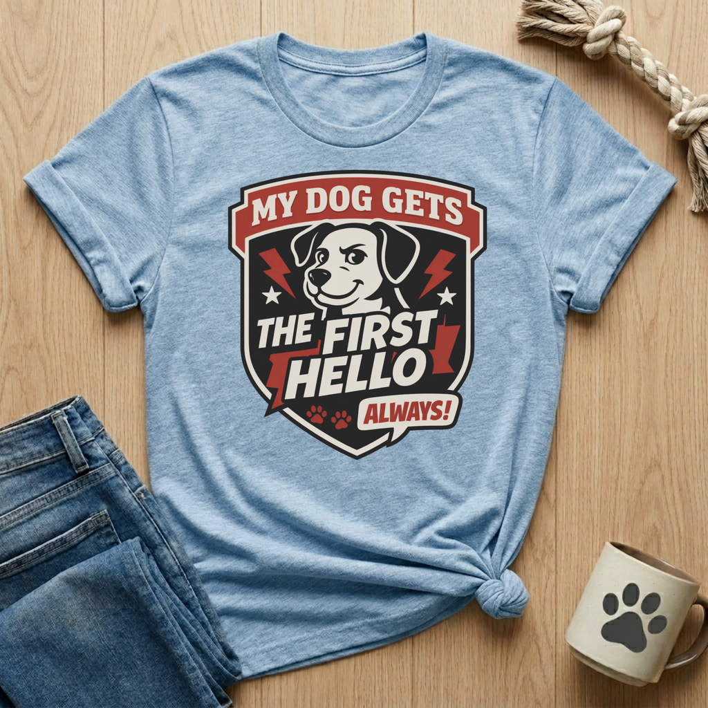 Dog Gets First Hello T-Shirt