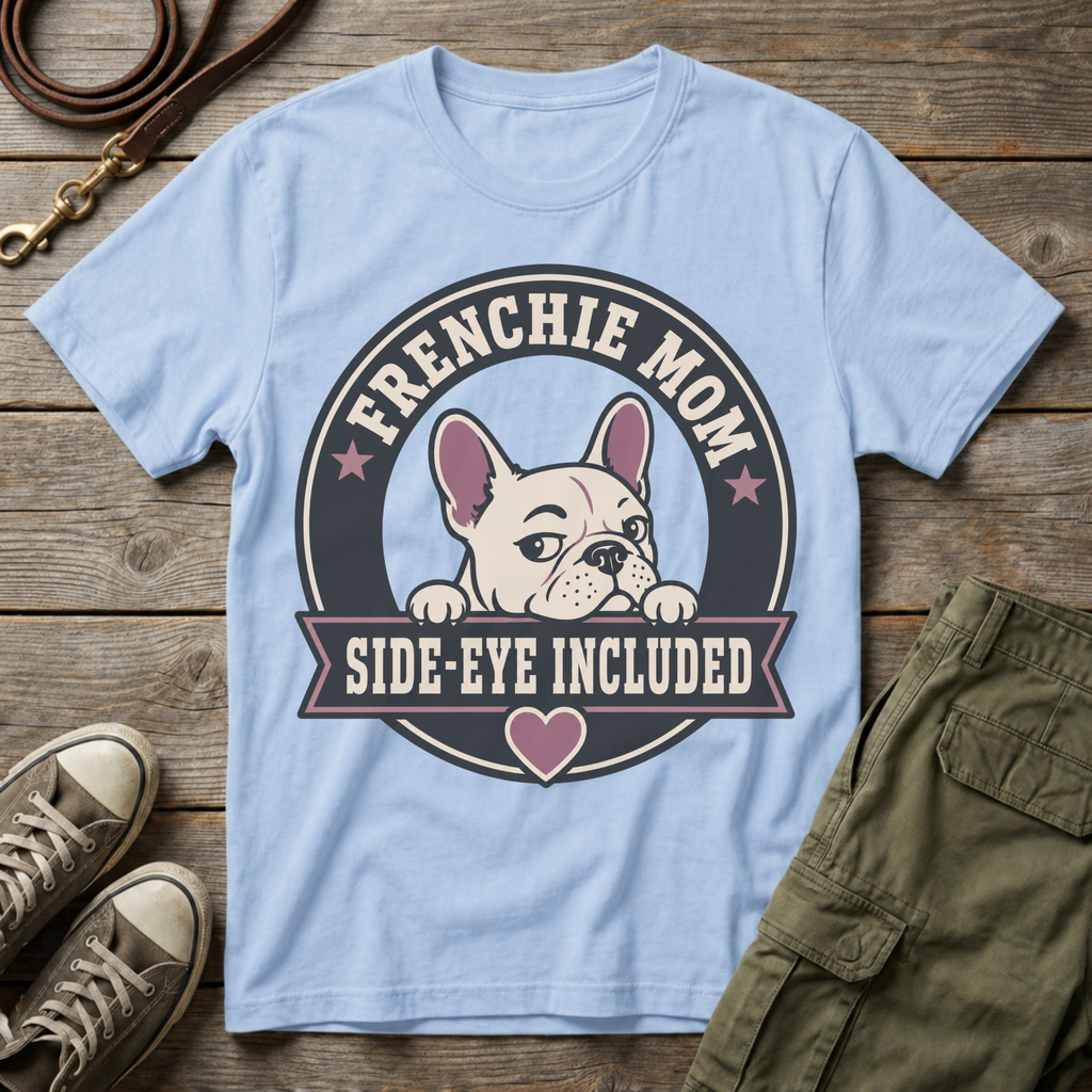 Frenchie Mom Side-eye Included T-Shirt