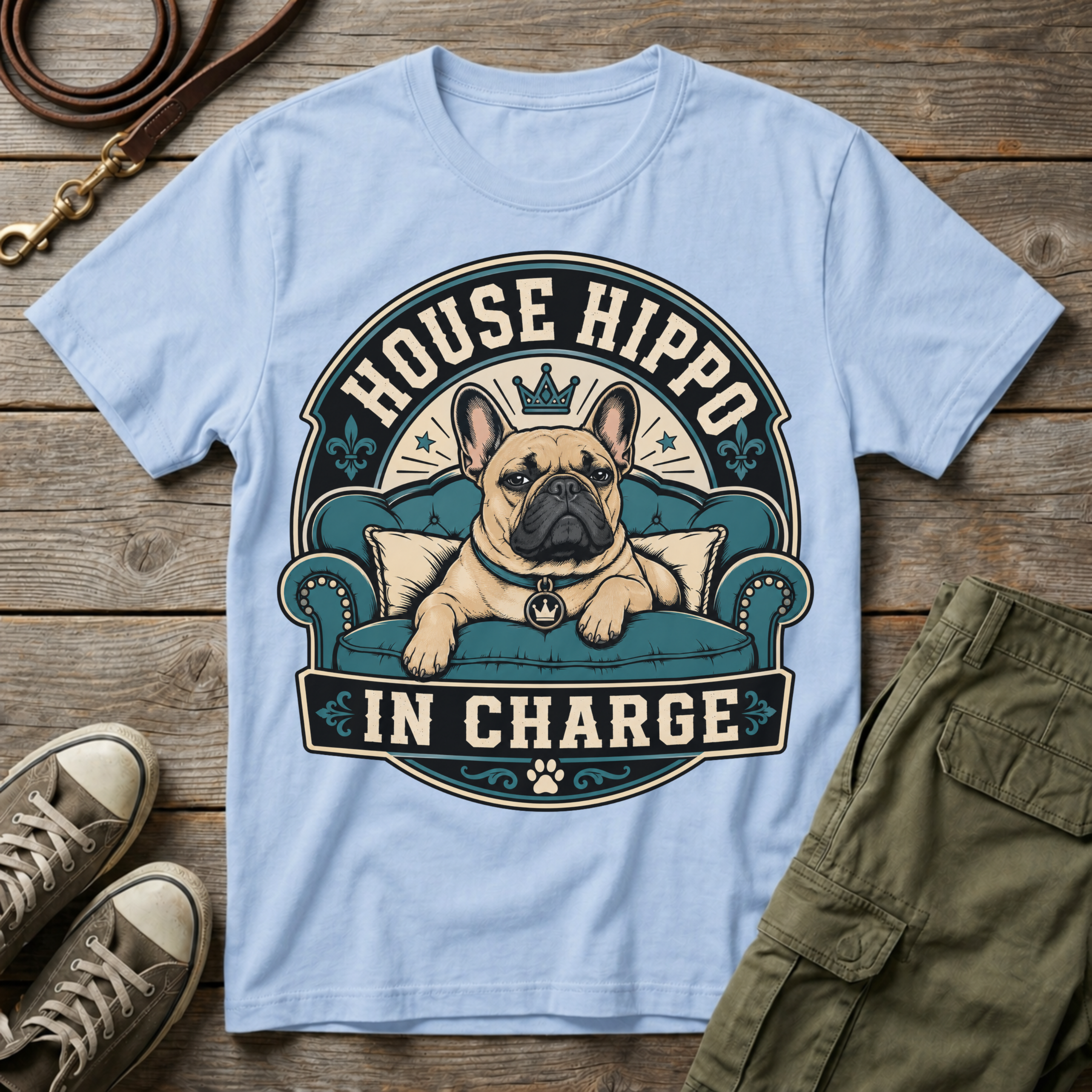 House Hippo In Charge T-Shirt