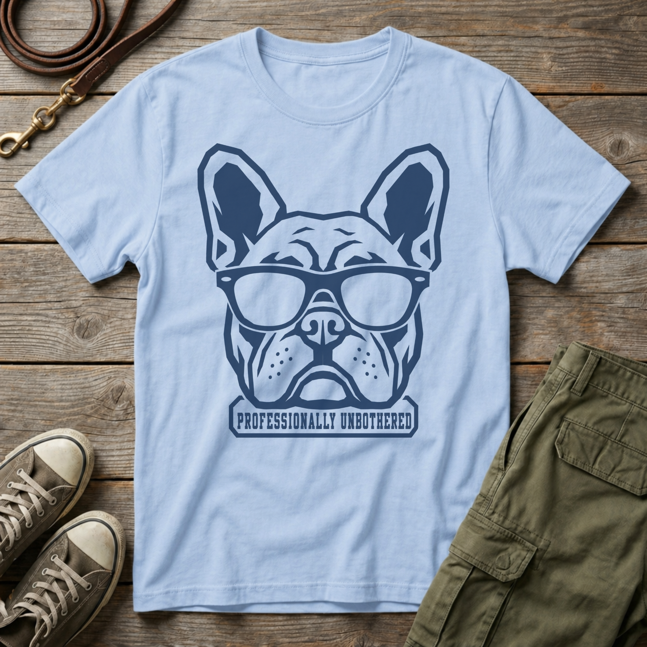 Frenchie Professionally Unbothered T-Shirt