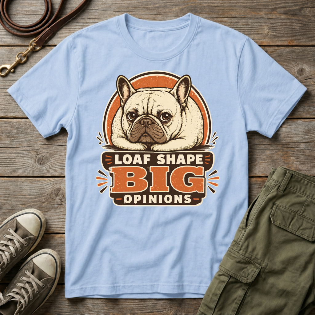 Frenchie Loaf Big Opinions T-Shirt