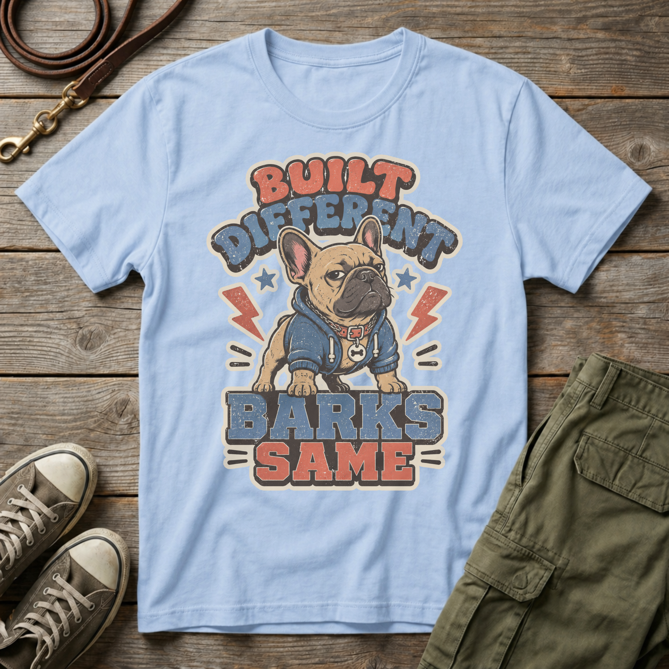 Frenchie Built Different T-Shirt
