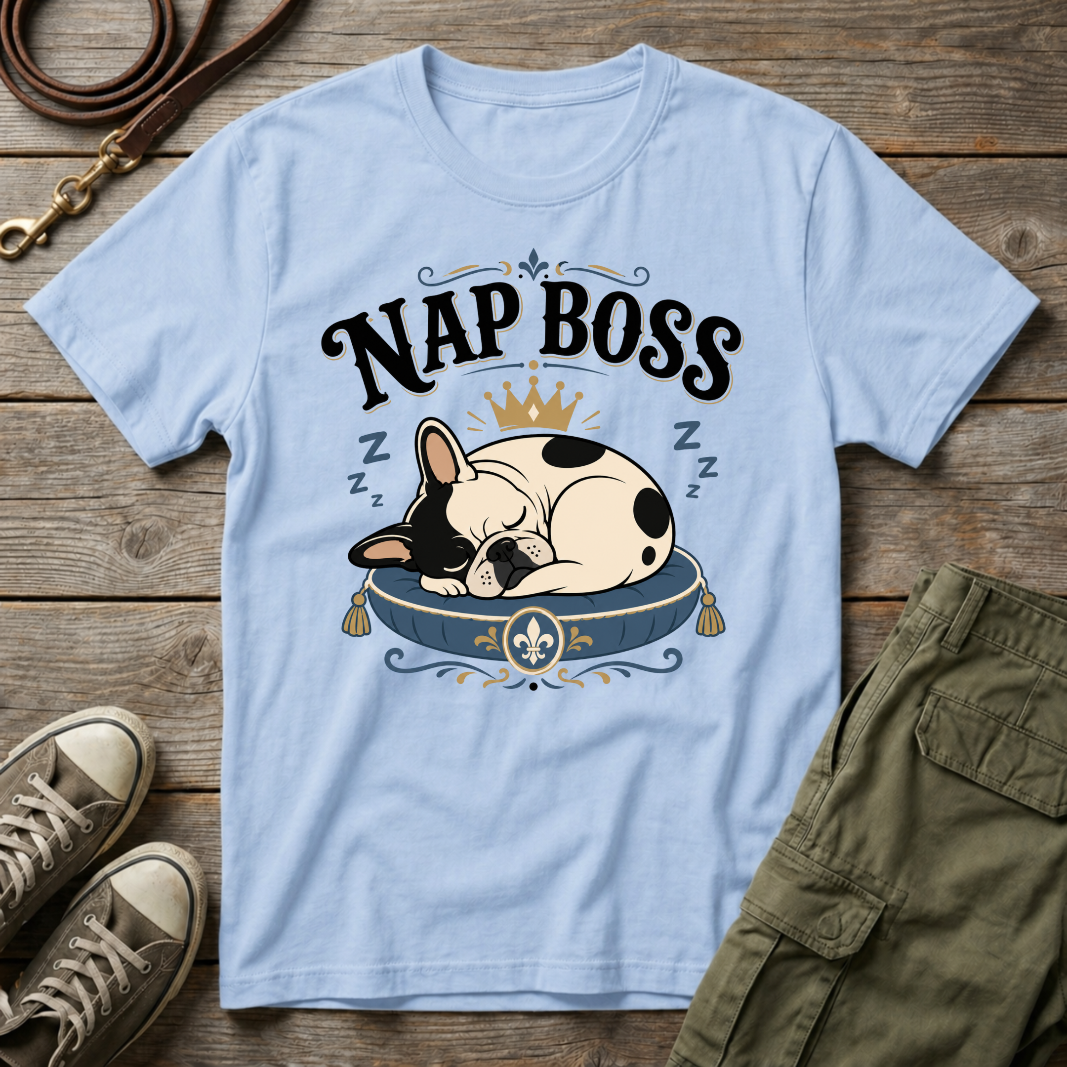 Frenchie Nap Boss T-Shirt