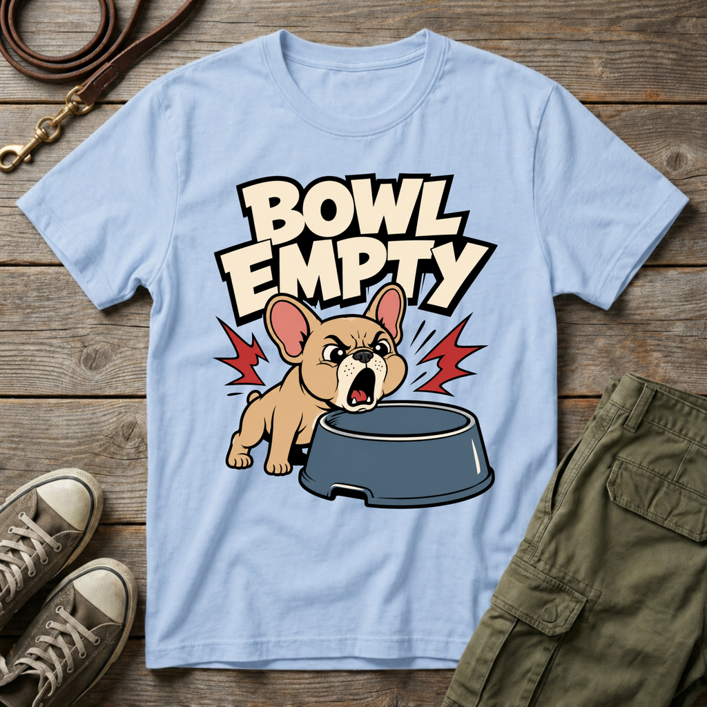 Frenchie Empty Bowl T-Shirt