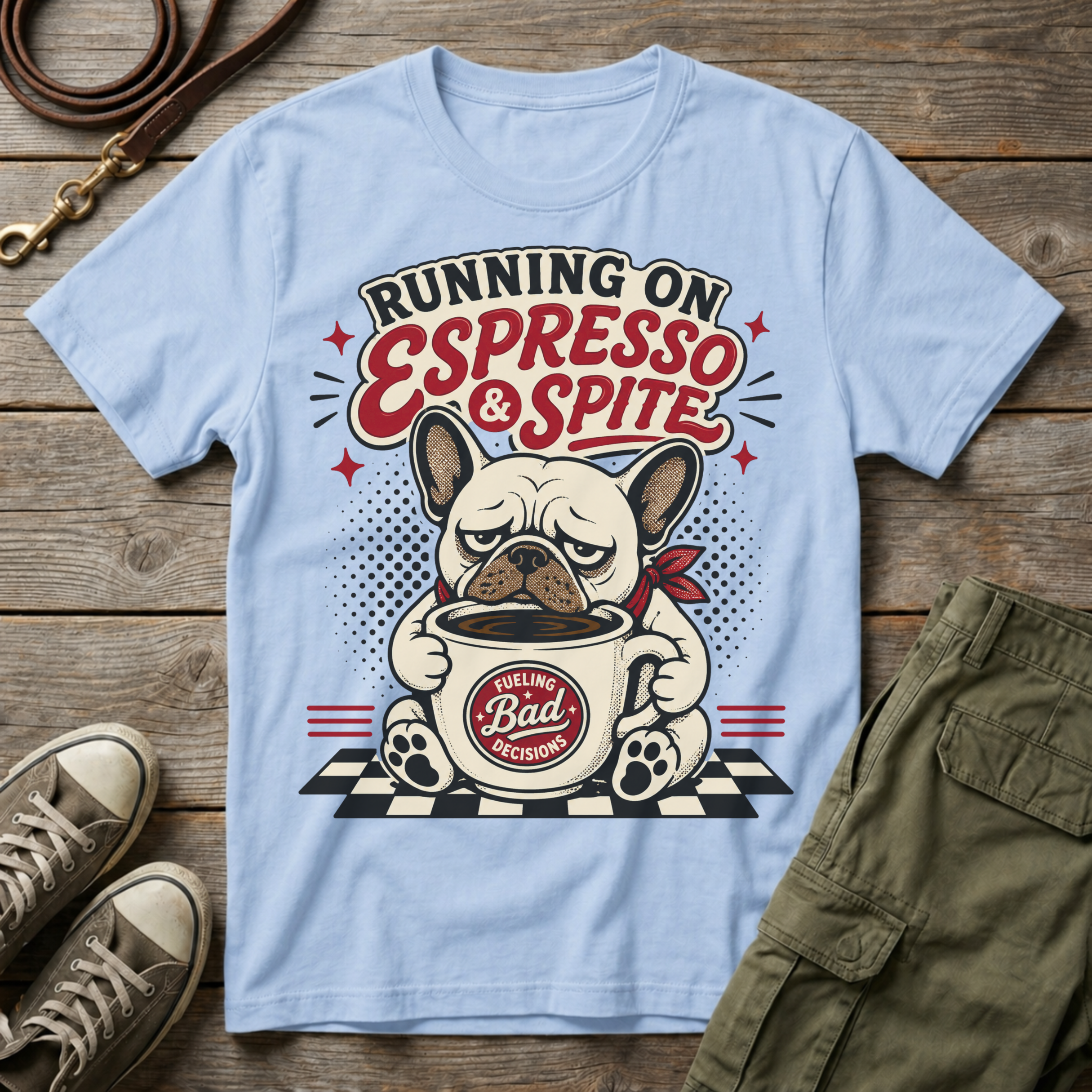 Frenchie Espress & Spite T-Shirt