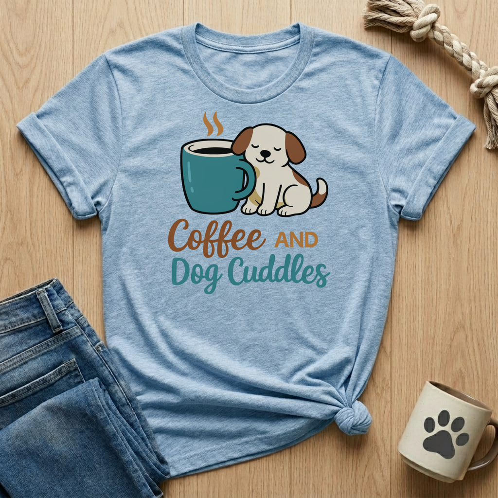 Coffee And Dog Cuddles T-Shirt