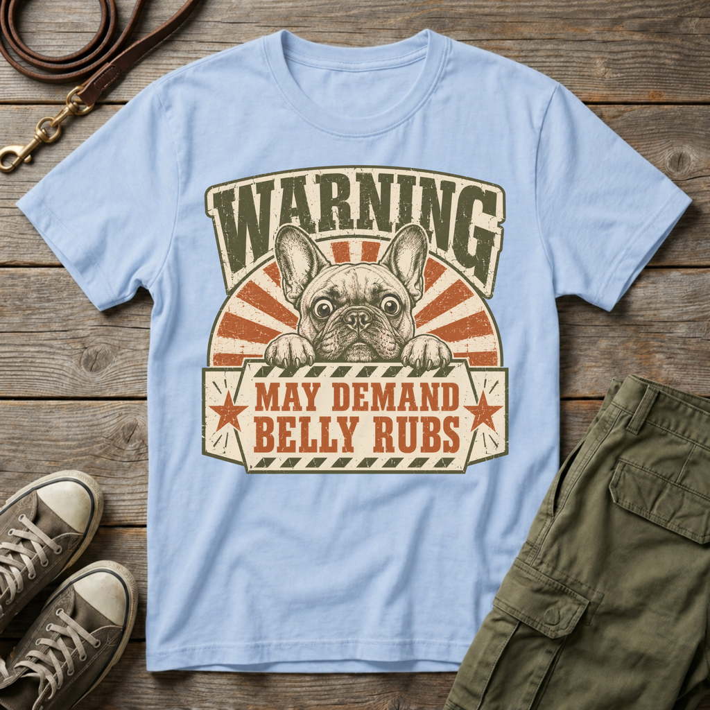 Warning May Demand Belly Rubs T-Shirt