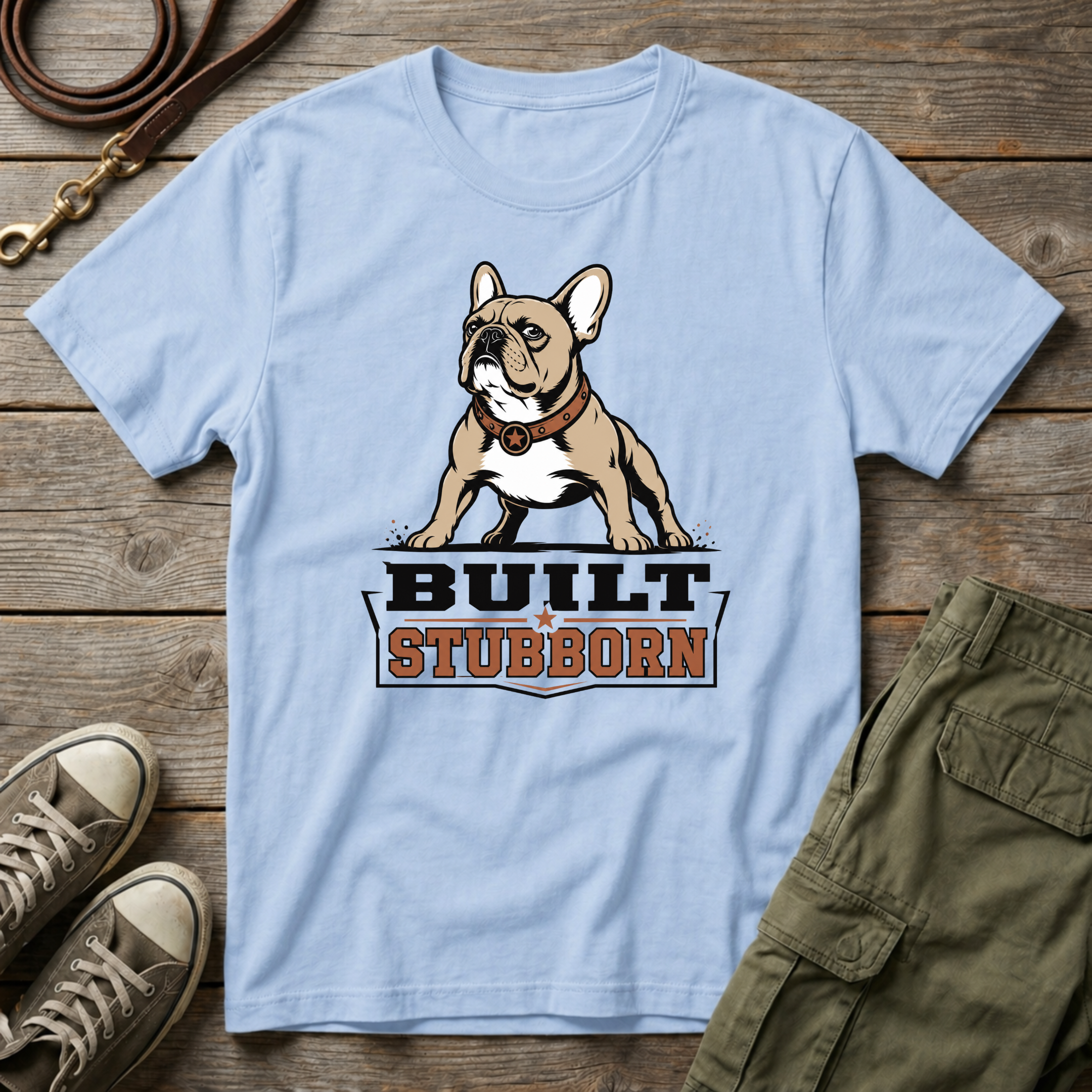Frenchie Built Stubborn T-Shirt