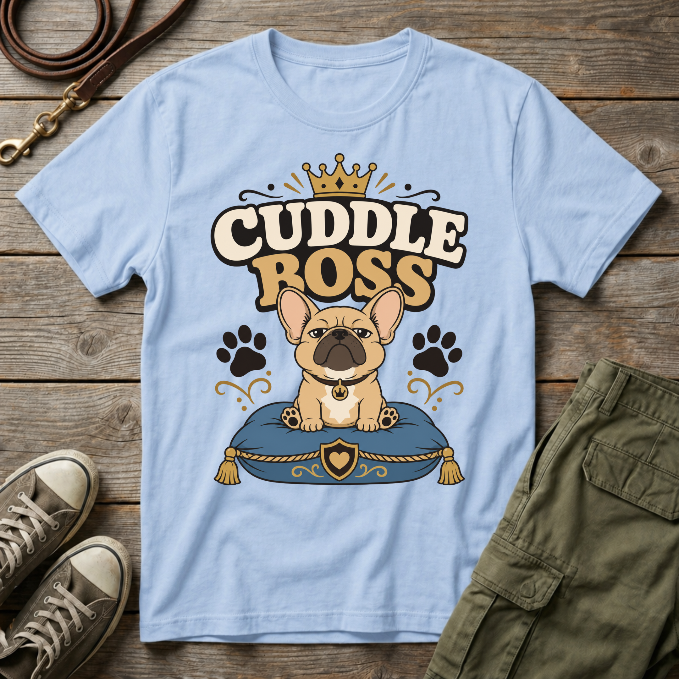 Frenchie Cuddle Boss T-Shirt