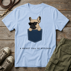 Frenchie Pocket Attitude T-Shirt