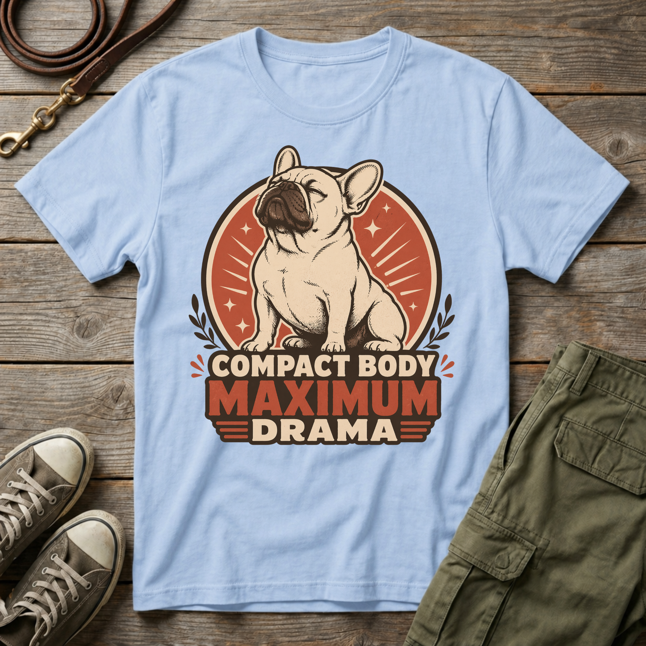 Frenchie Max Drama T-Shirt