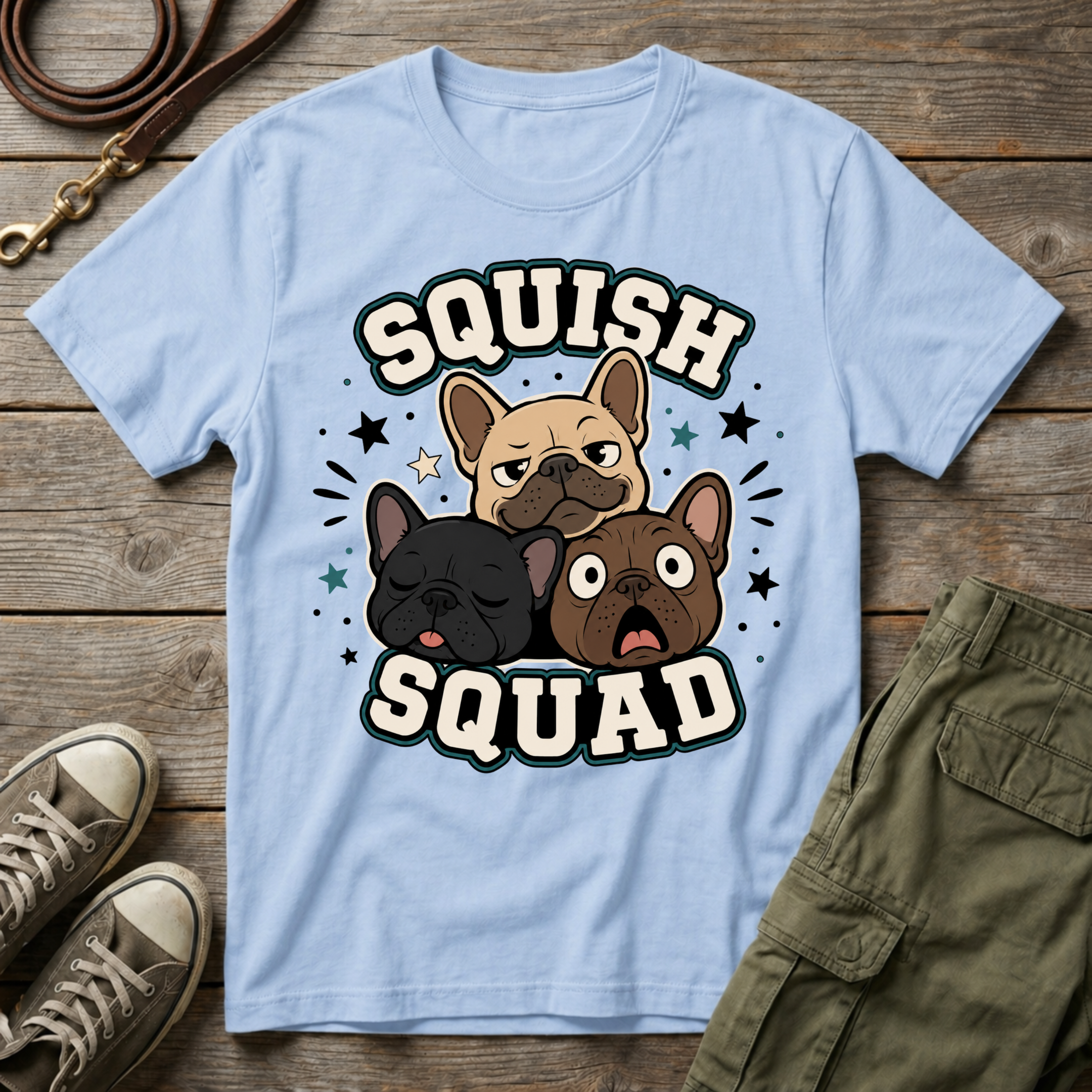 Frenchie Squish Squad T-Shirt