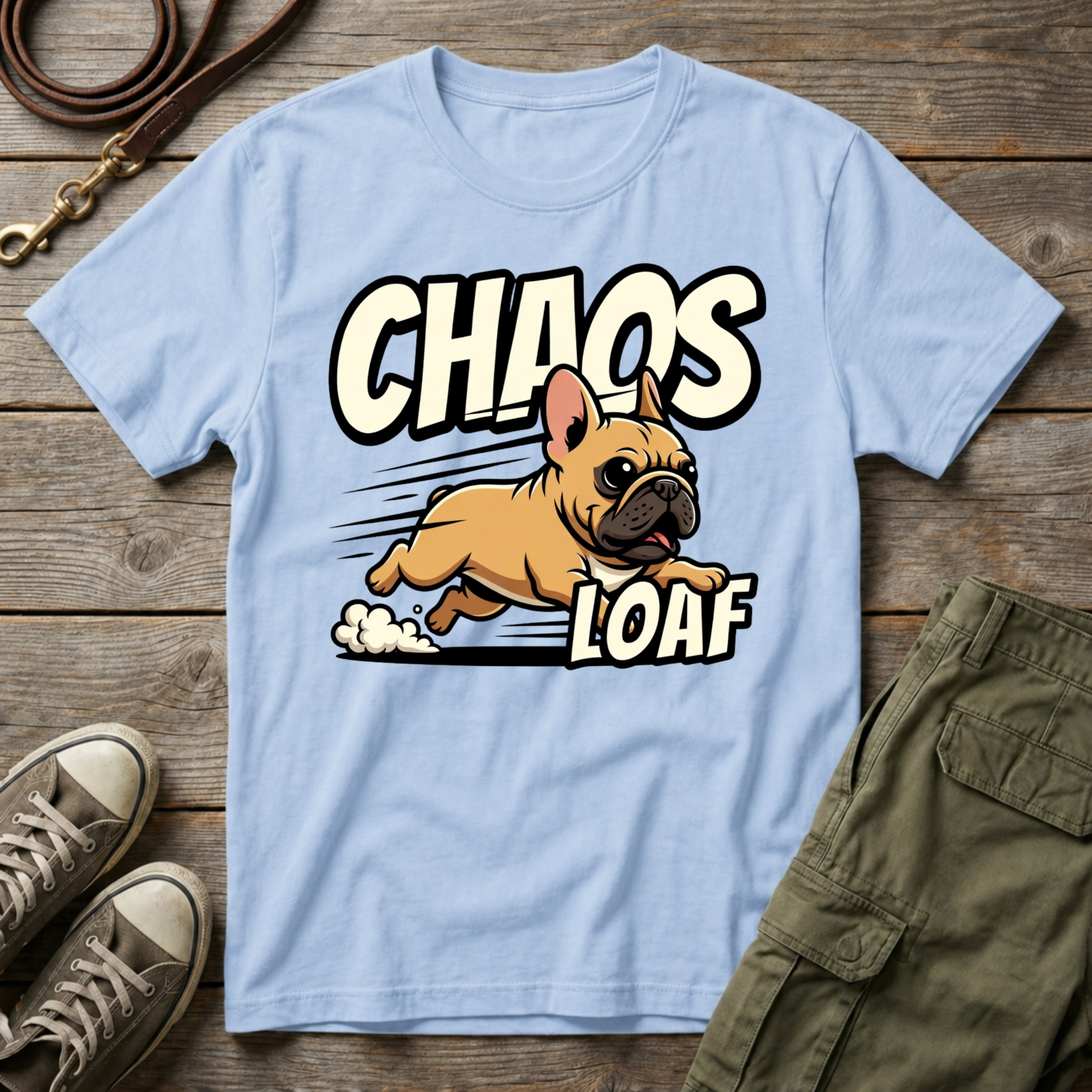 Frenchie Chaos Loaf T-Shirt