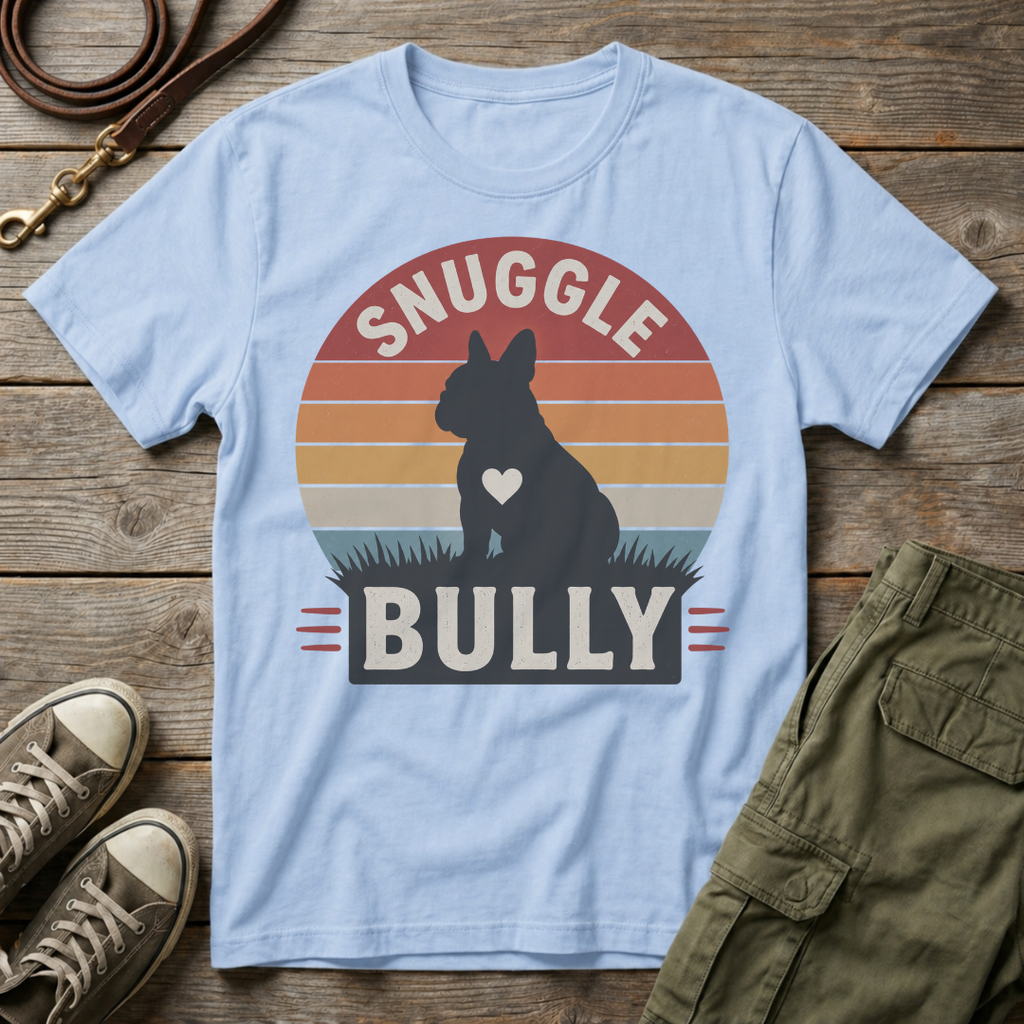 Frenchie Snuggle Bully Sunset T-Shirt
