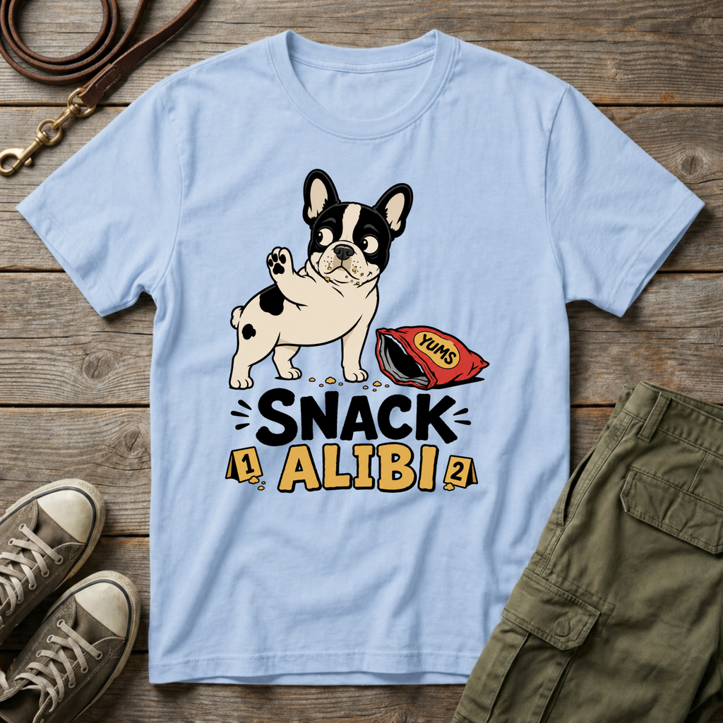 Frenchie Snack Alibi T-Shirt
