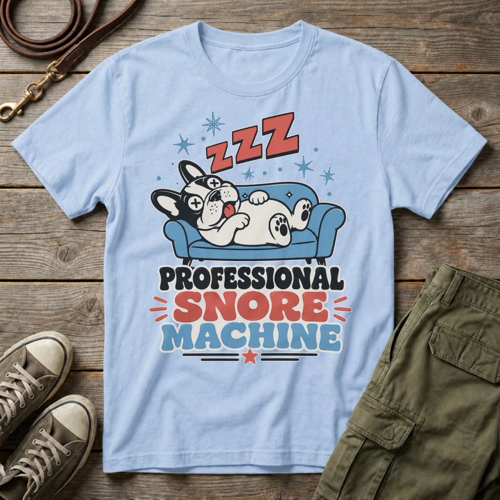 Frenchie Professional Snore Machine T-Shirt