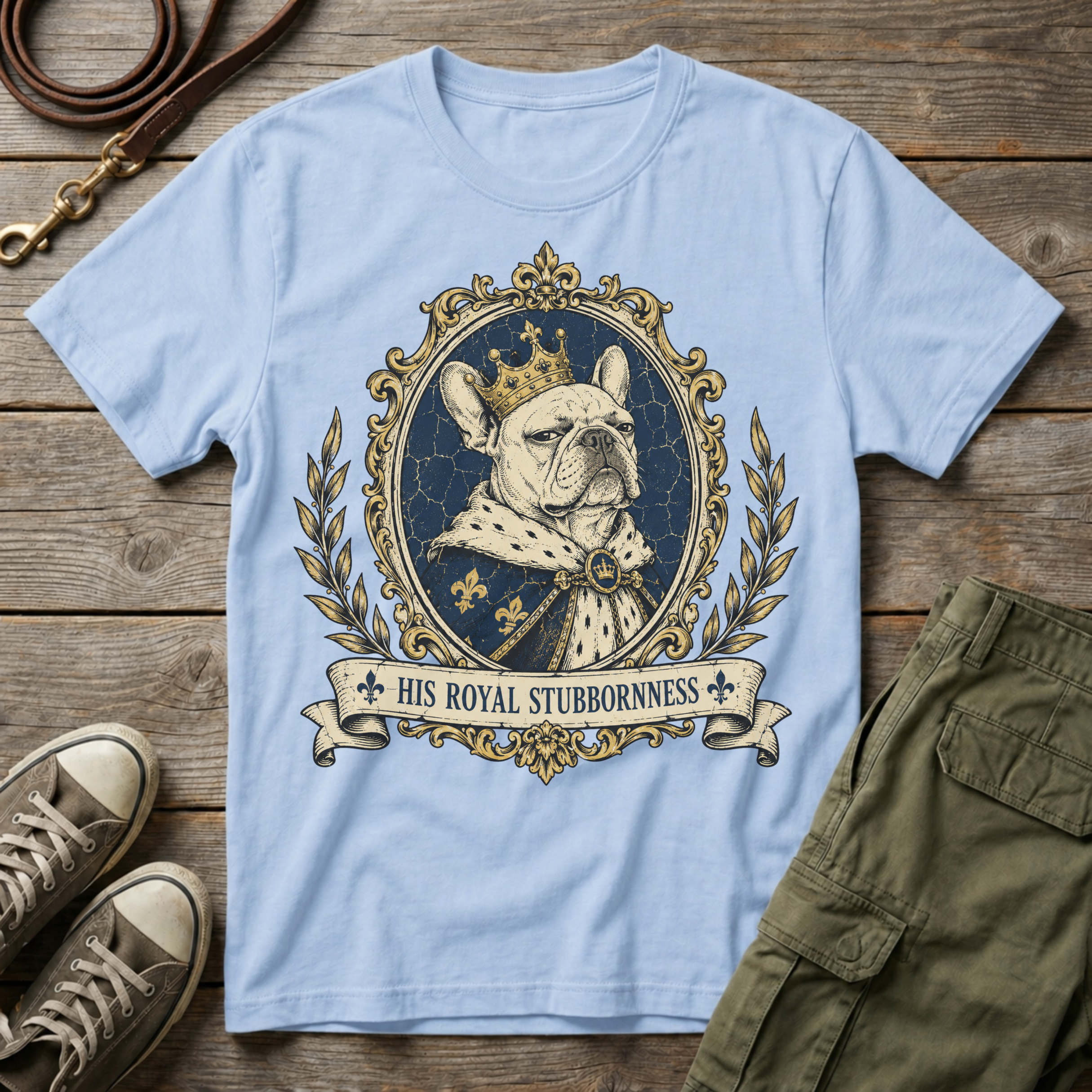 Frenchie Royal Stubbornness T-Shirt