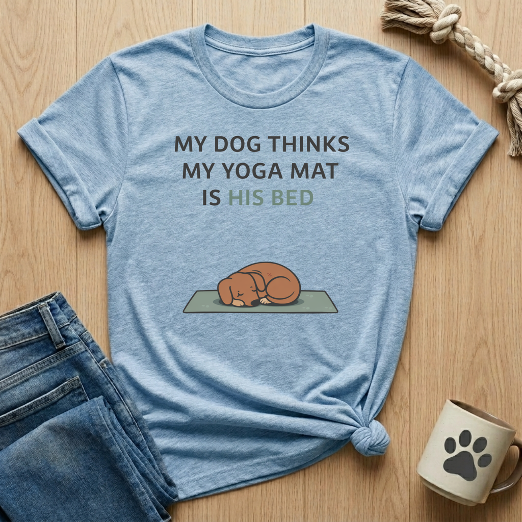 Yoga Mat is his Bed T-Shirt