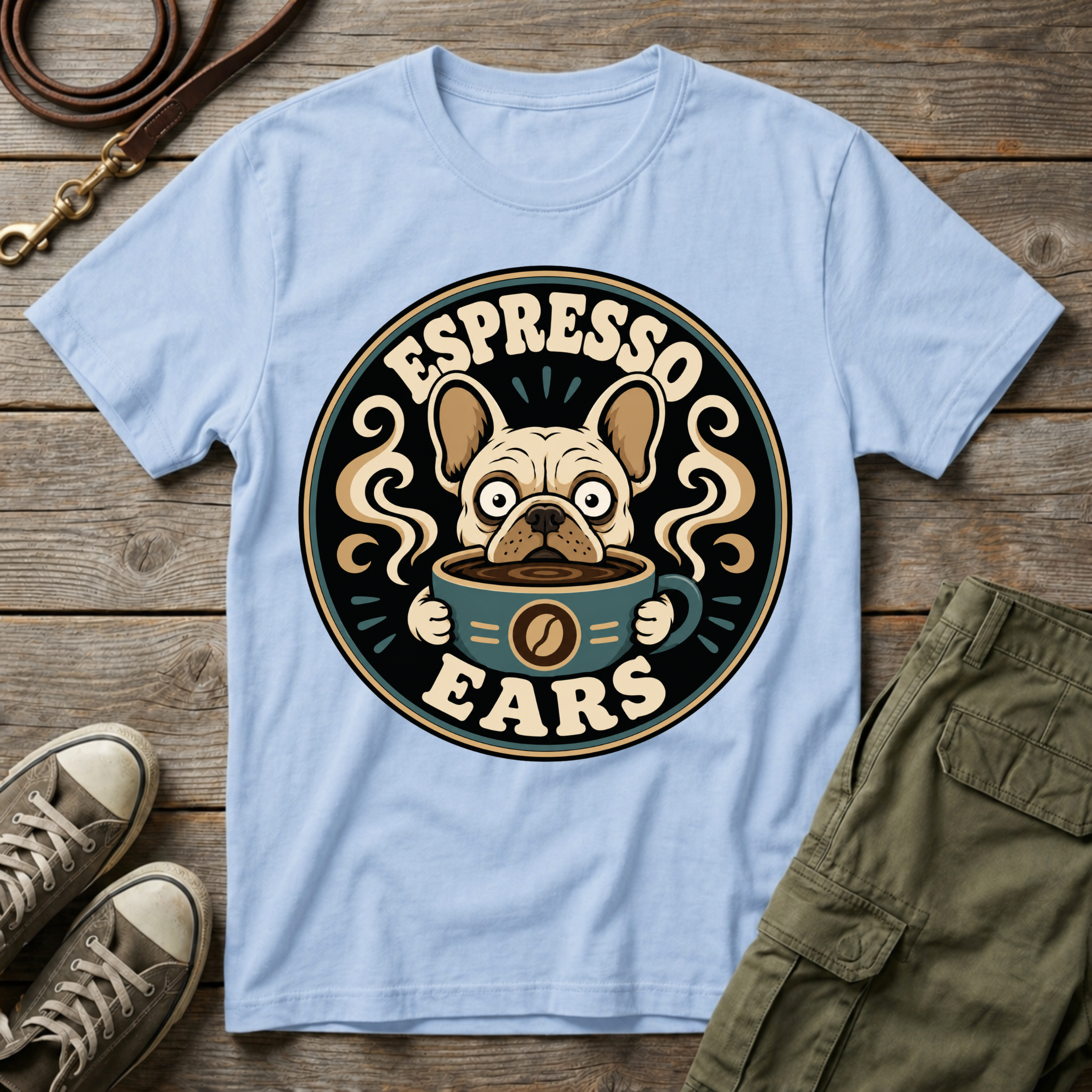 Frenchie Espresso Ears T-Shirt