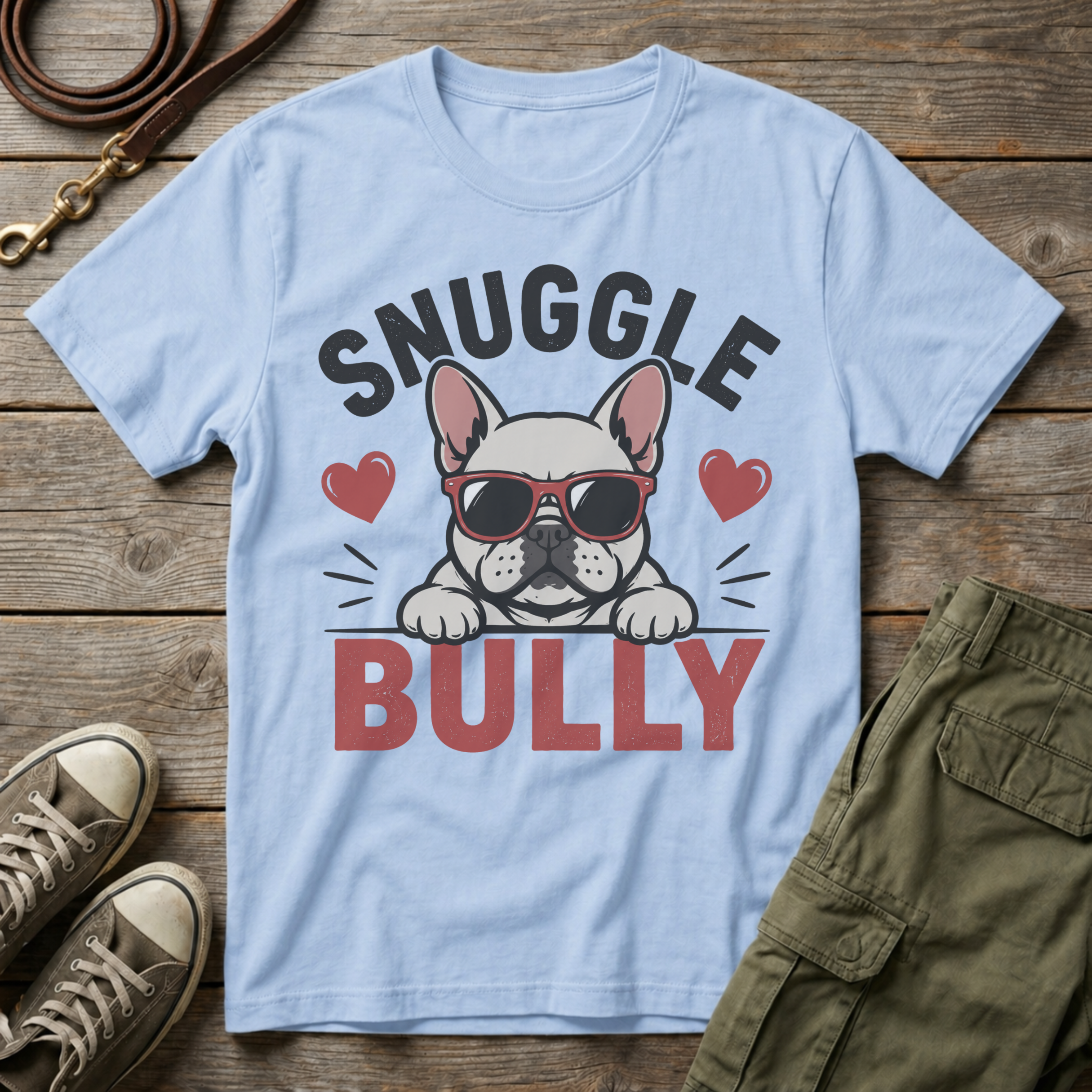 Frenchie Snuggle Bully T-Shirt