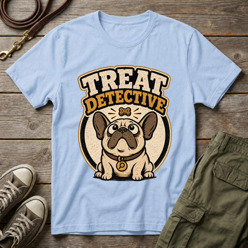Frenchie Treat Detective T-Shirt