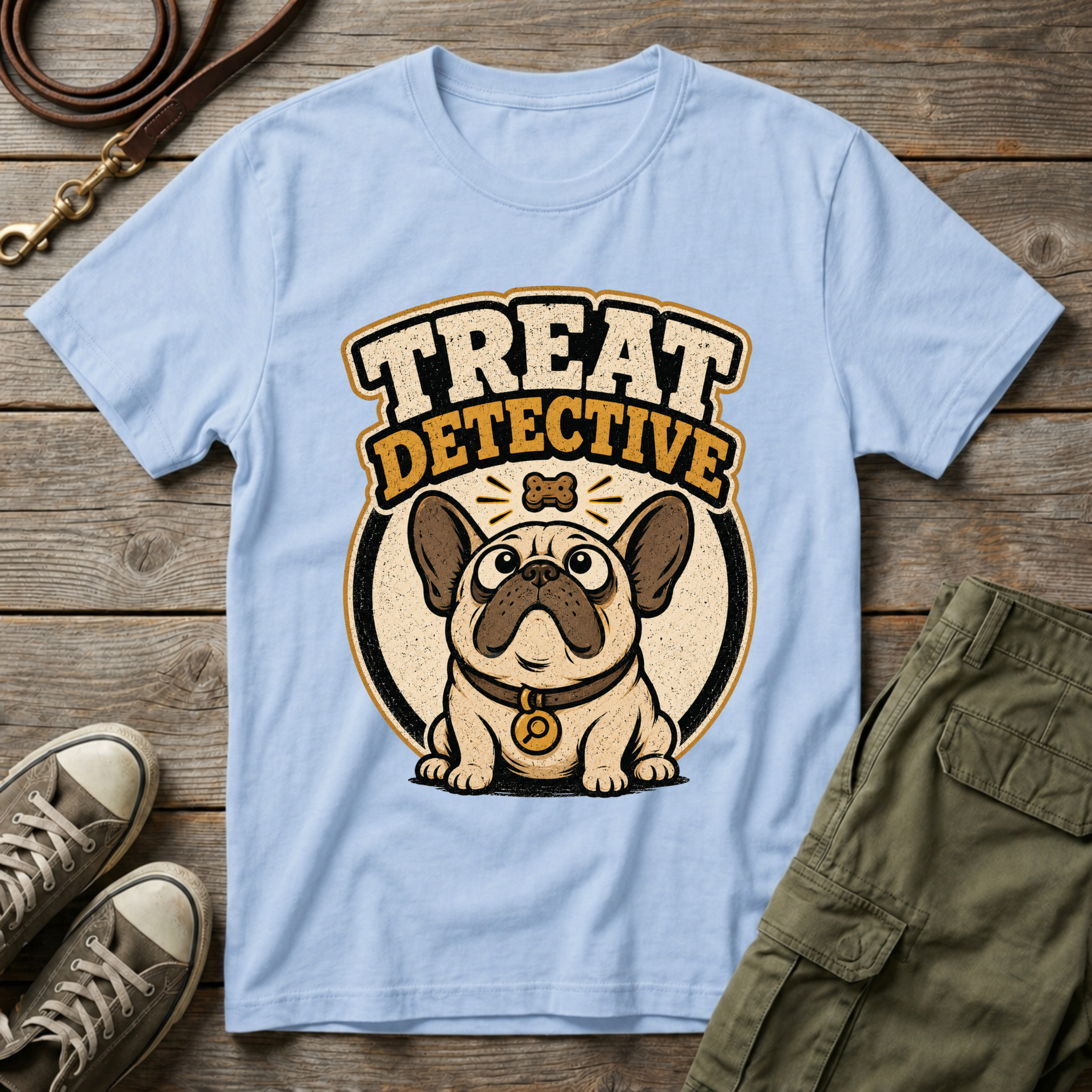 Frenchie Treat Detective T-Shirt