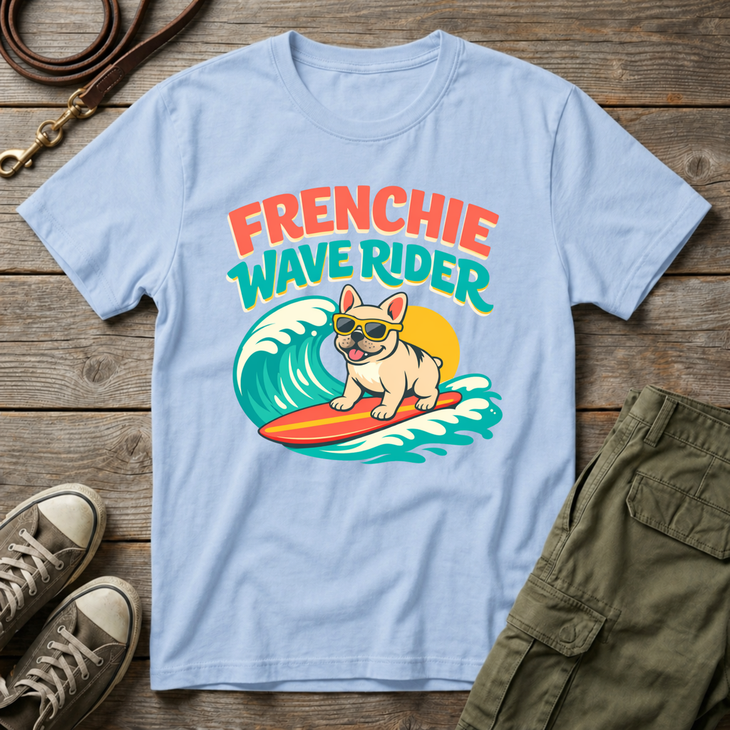 Frenchie Wave Rider T-Shirt