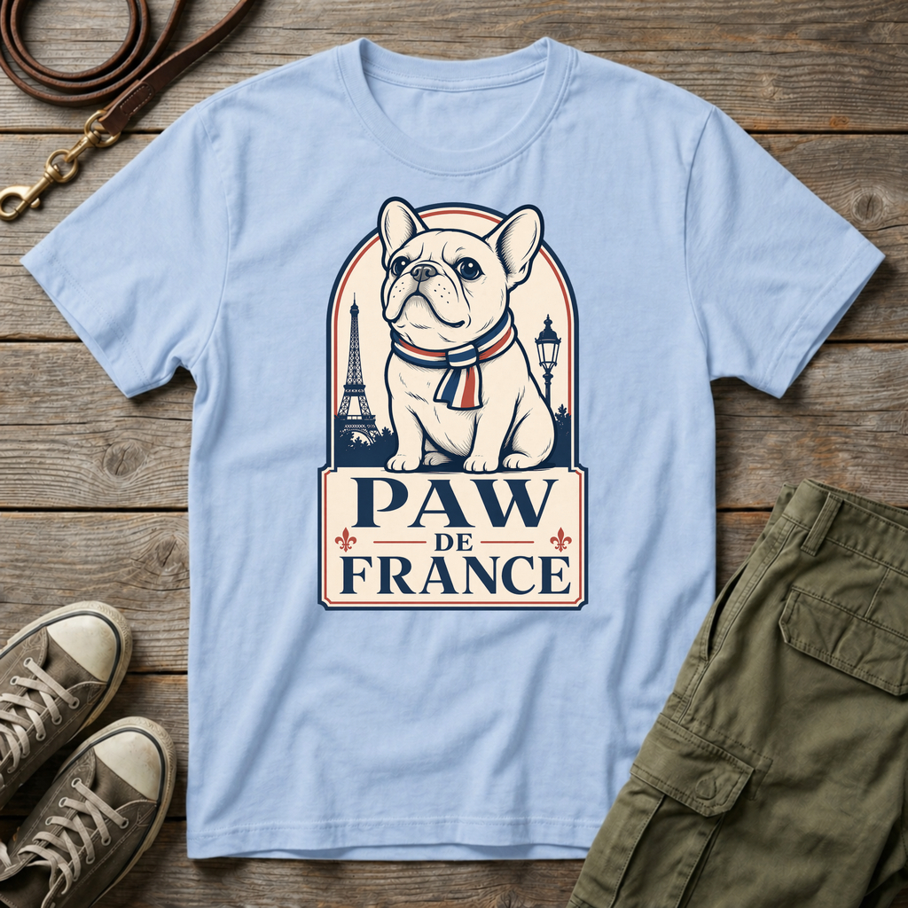 Frenchie Paw de France T-Shirt