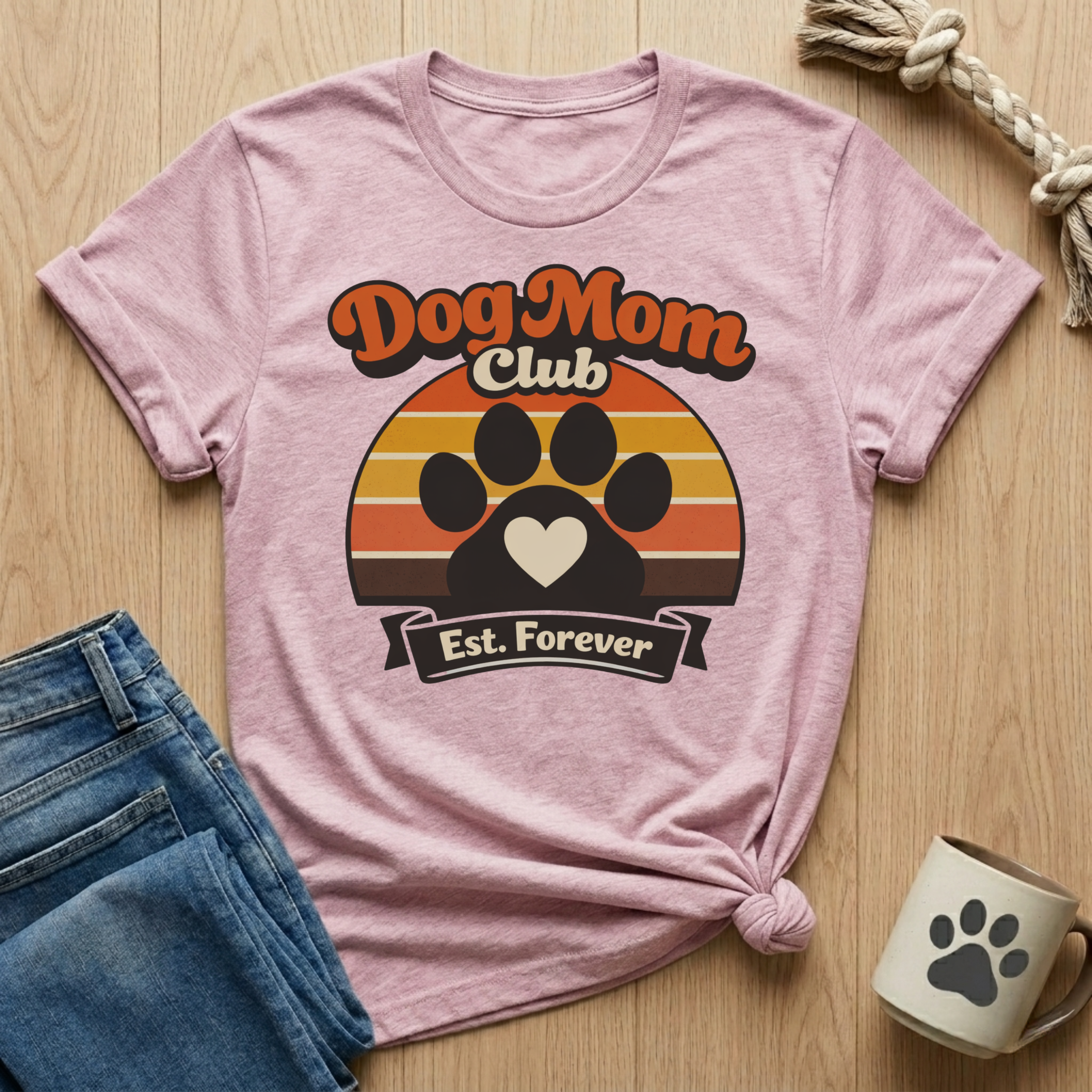 Dog Mom Club Est. Forever T-Shirt