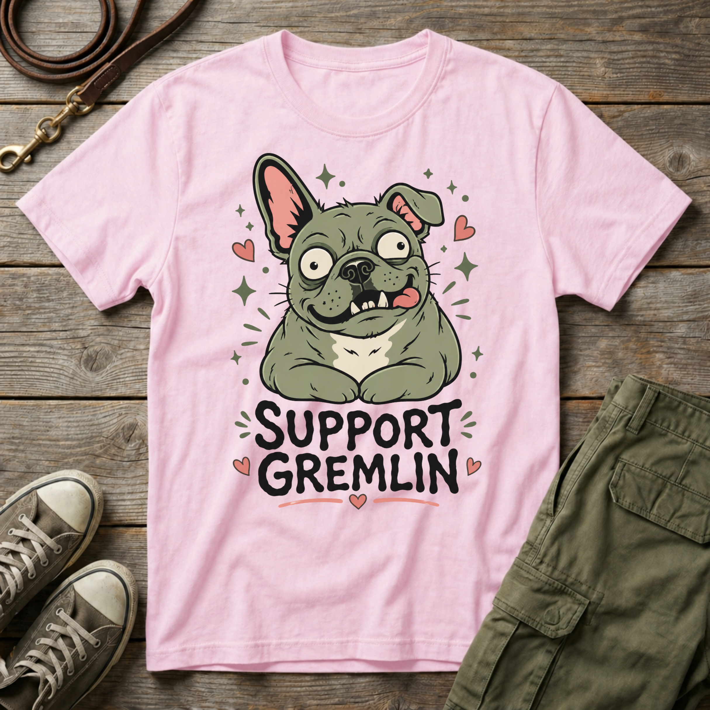 Frenchie Support Gremlin T-Shirt