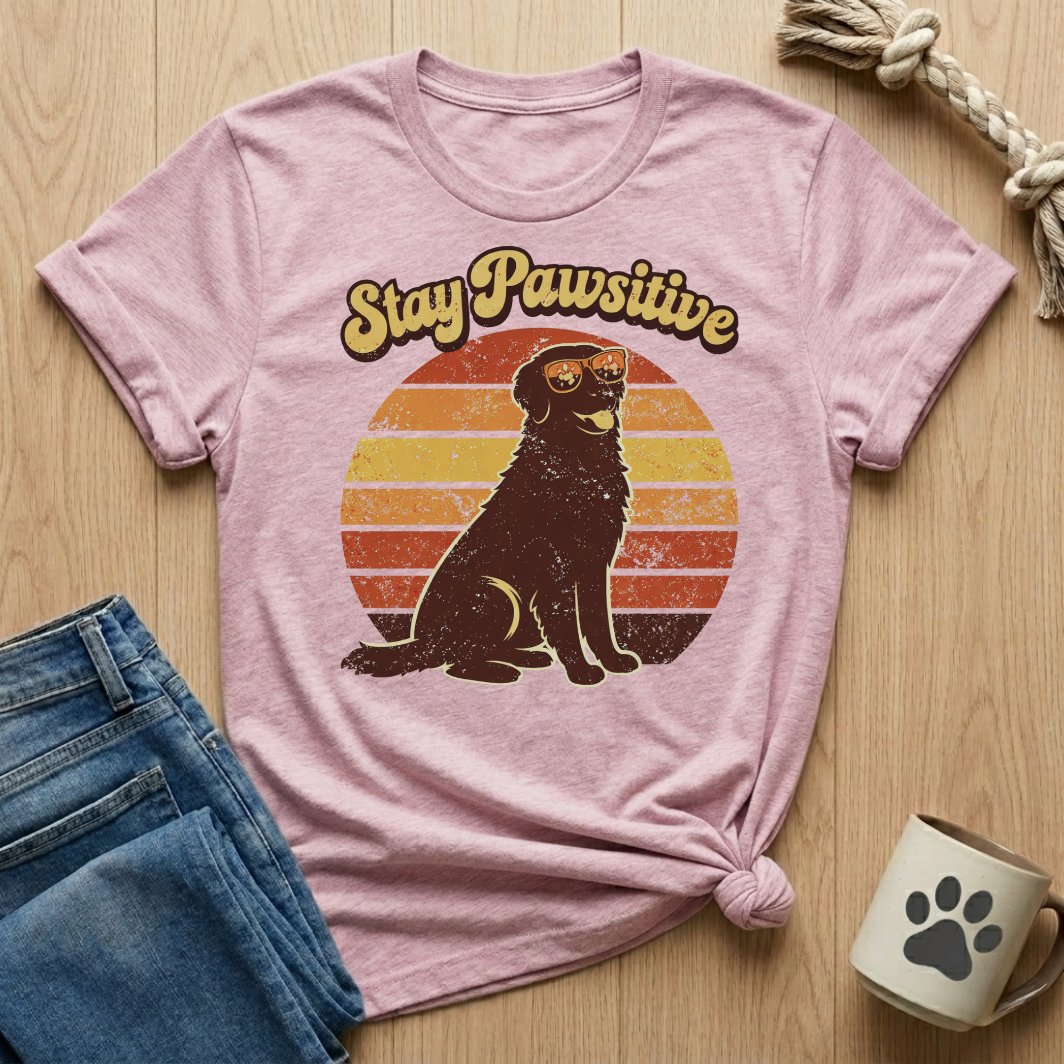 Stay Pawsitive T-Shirt