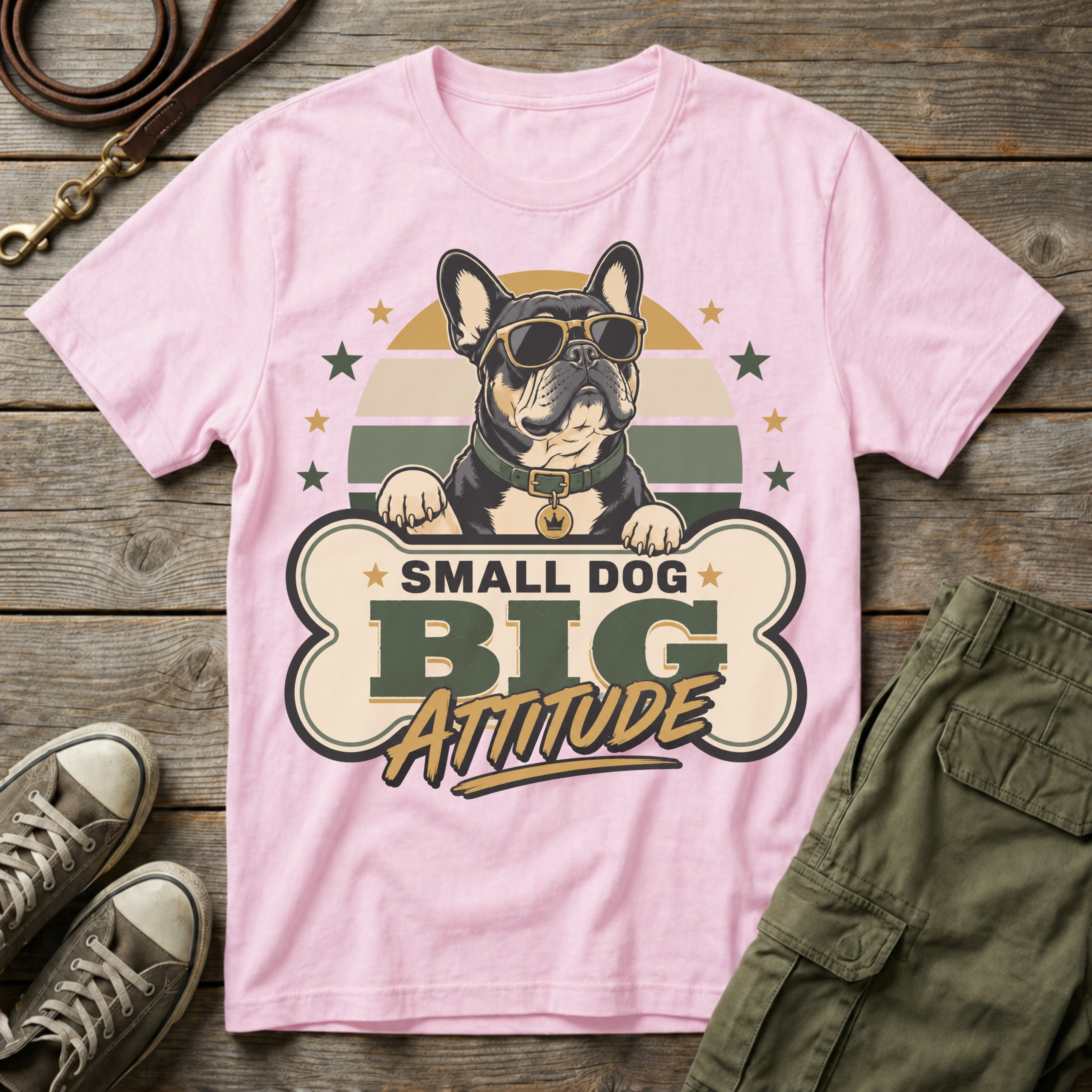 Frenchie Big Attitude T-Shirt