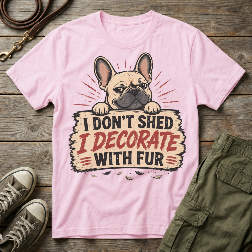 I Don't Shed, I Decorate with Fur T-Shirt