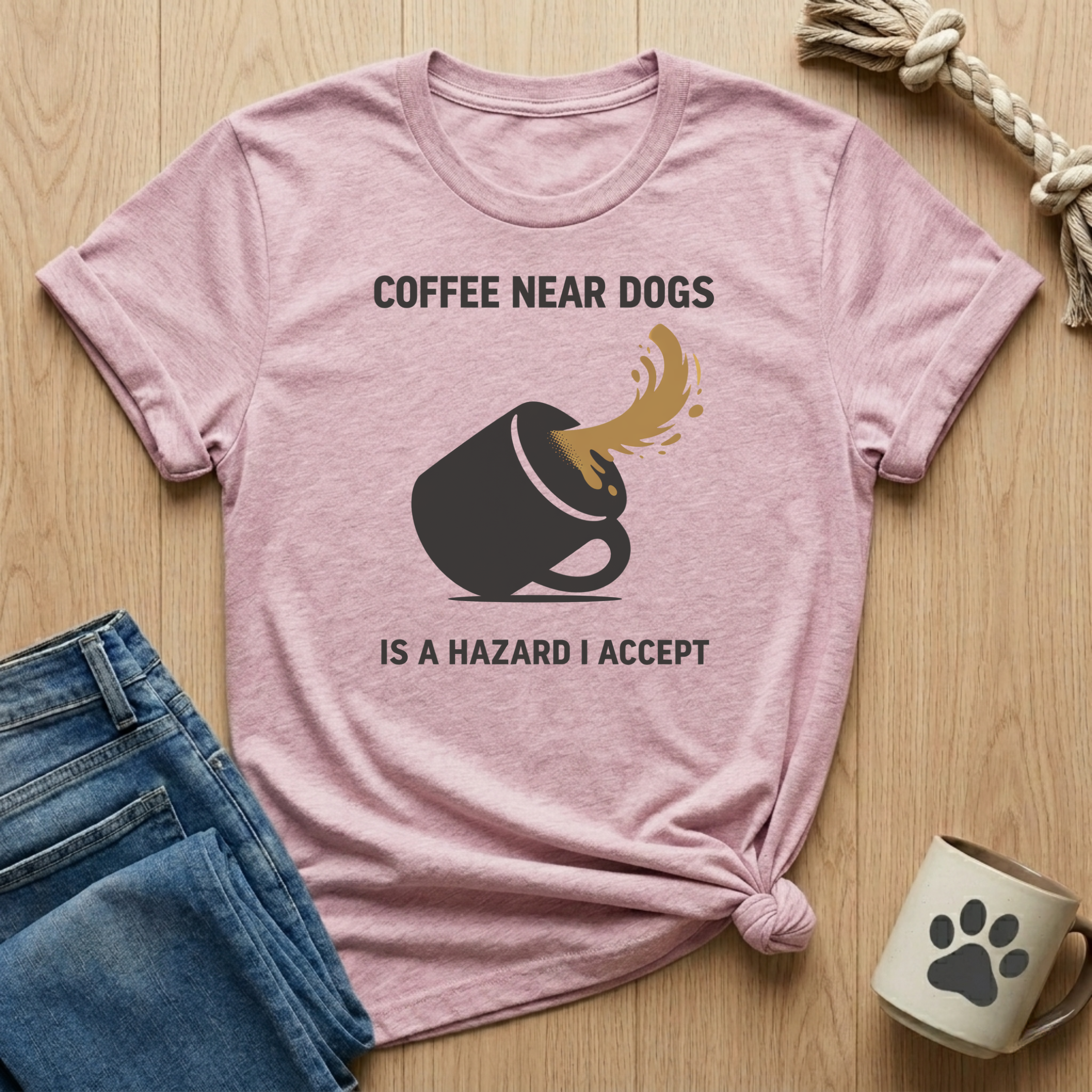 Coffee Near Dogs T-Shirt