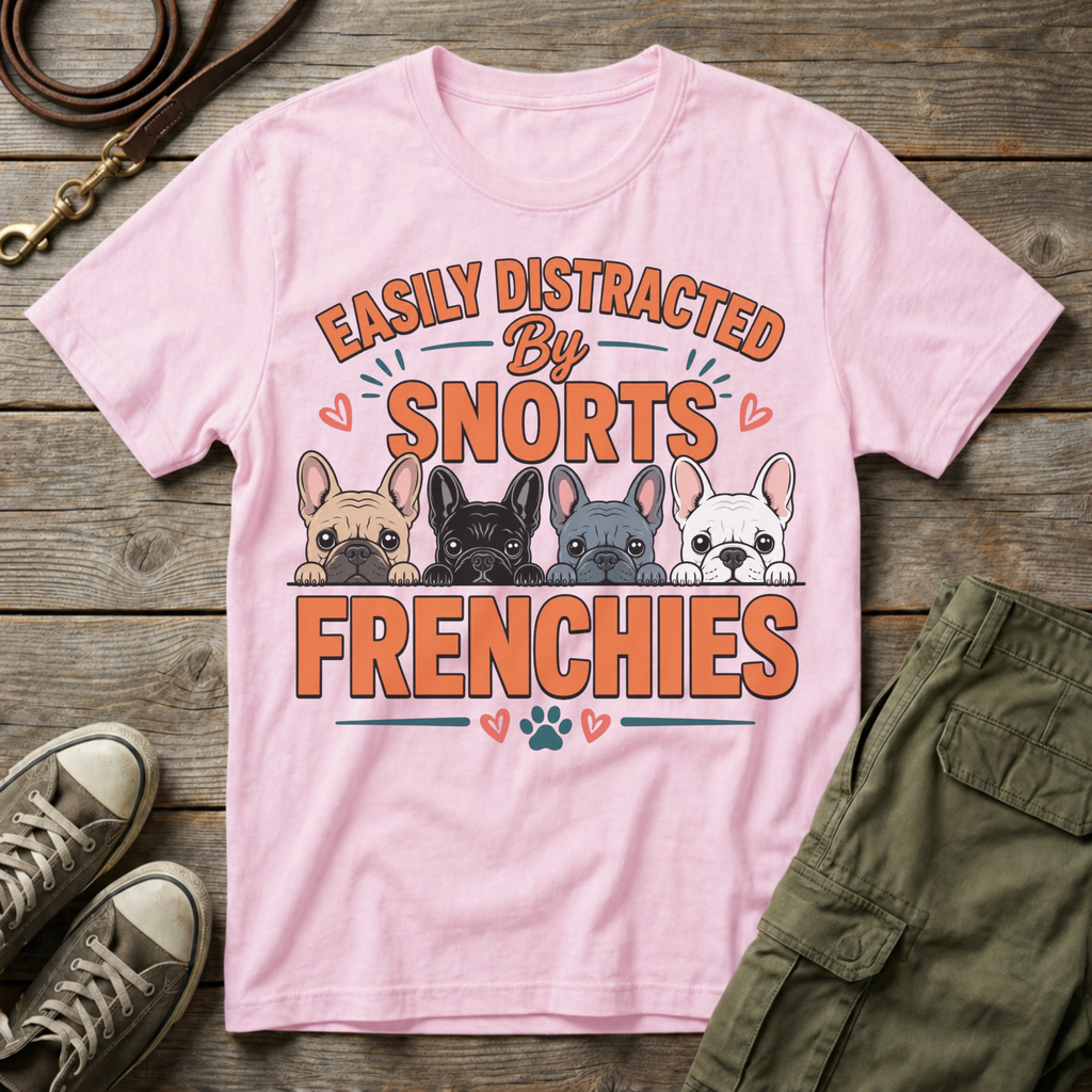 Distracted By Frenchies T-Shirt